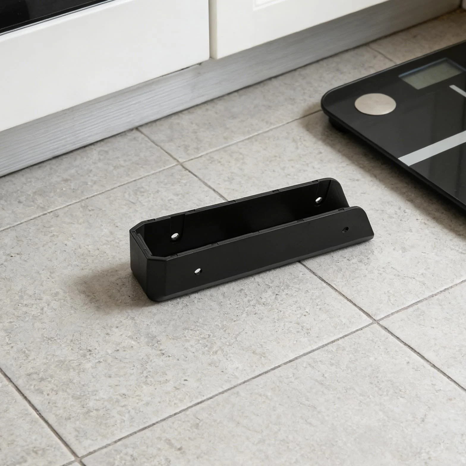 Soportes para báscula de pared de baño: soporte de almacenamiento autoadhesivo de acrílico