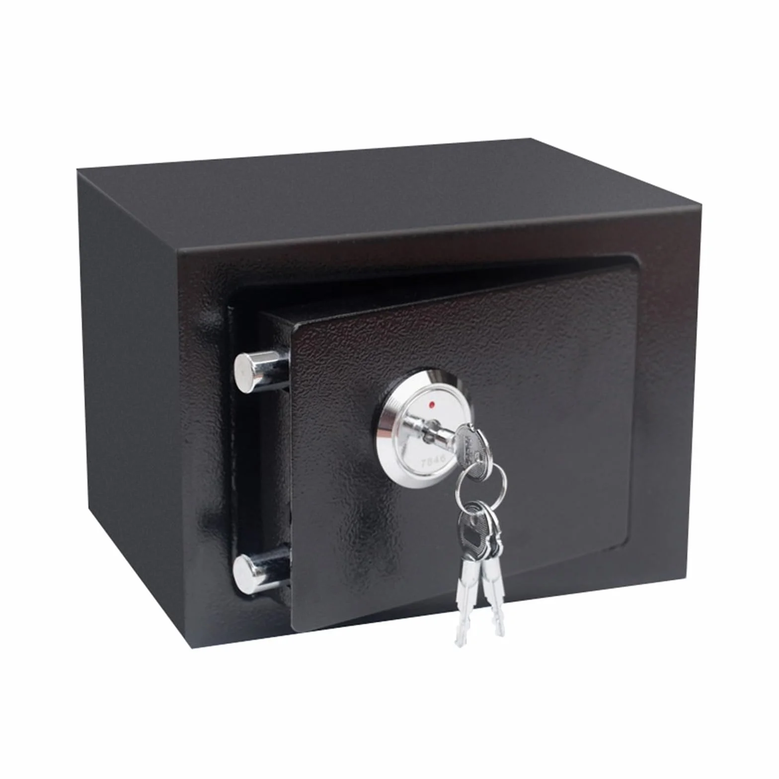 Caja de seguridad for documentos Almacenamiento de oficina de metal Gabinete de seguridad de acero Certificado for el hogar Caja de seguridad Caja de seguridad for llaves ,Duradera y Protectora(Nero)