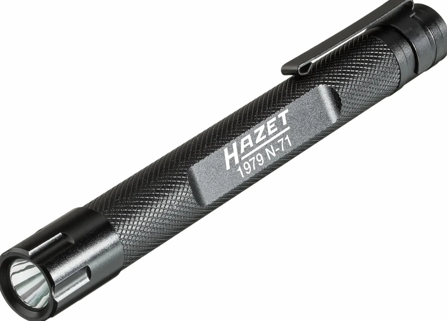 Linterna HAZET 1979N-71 I Para la iluminación de zonas de trabajo oscuras en la industria, el taller, el hobby o el hogar I 100 % más para un alcance luminoso de hasta 75 m
