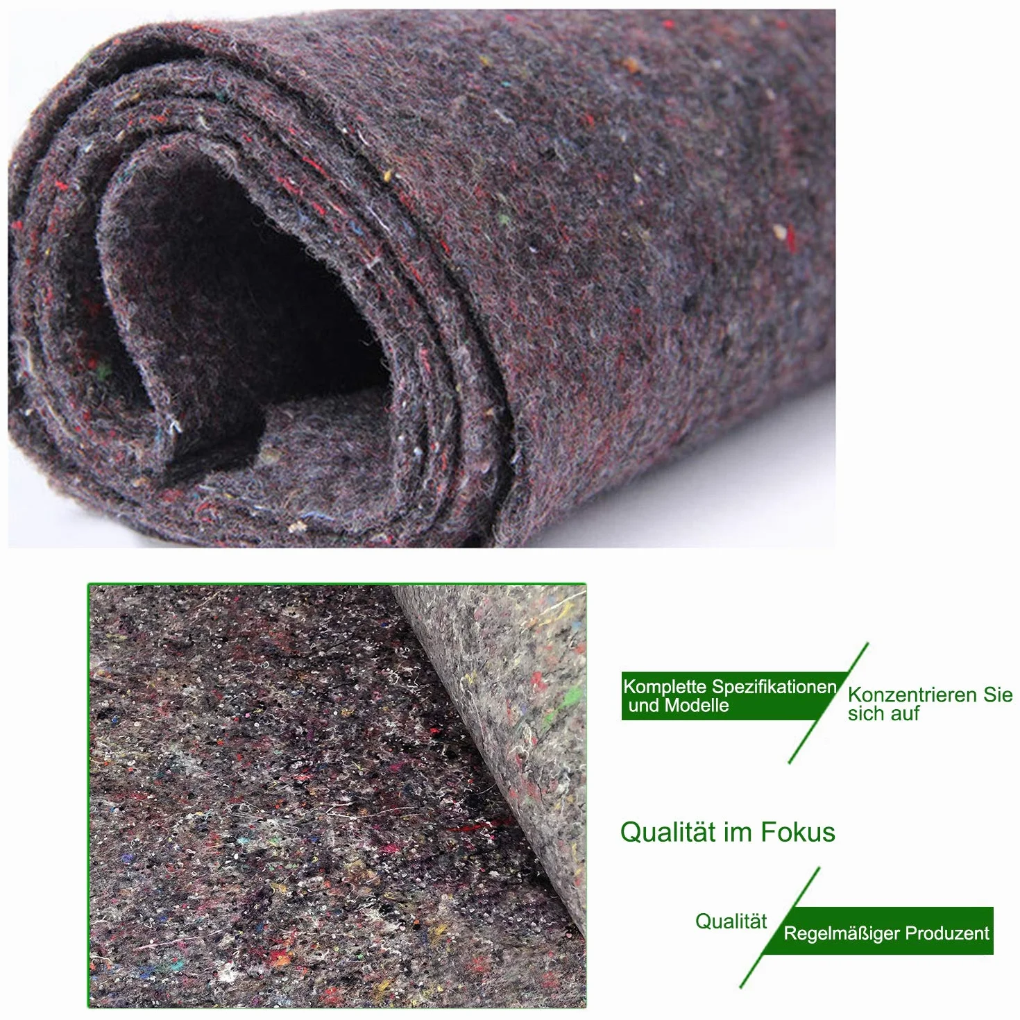 UISEBRT - Fieltro de pintor (50 m, revestimiento antideslizante de PE, peso 180 g/m2, longitud 25 m)