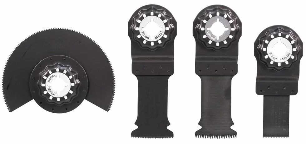 Makita B-67480 B-67480-Set de Cuchillas Multitool starlock, Negro