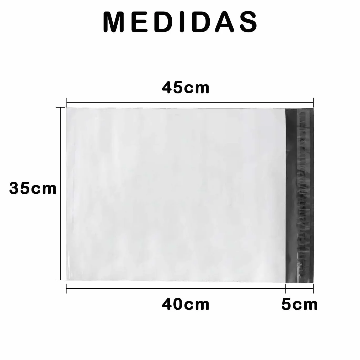 MERCURY TEXTIL Bolsas para Envios Paquetes 35x45CM 100PCS Autoadhesivas Impermeables