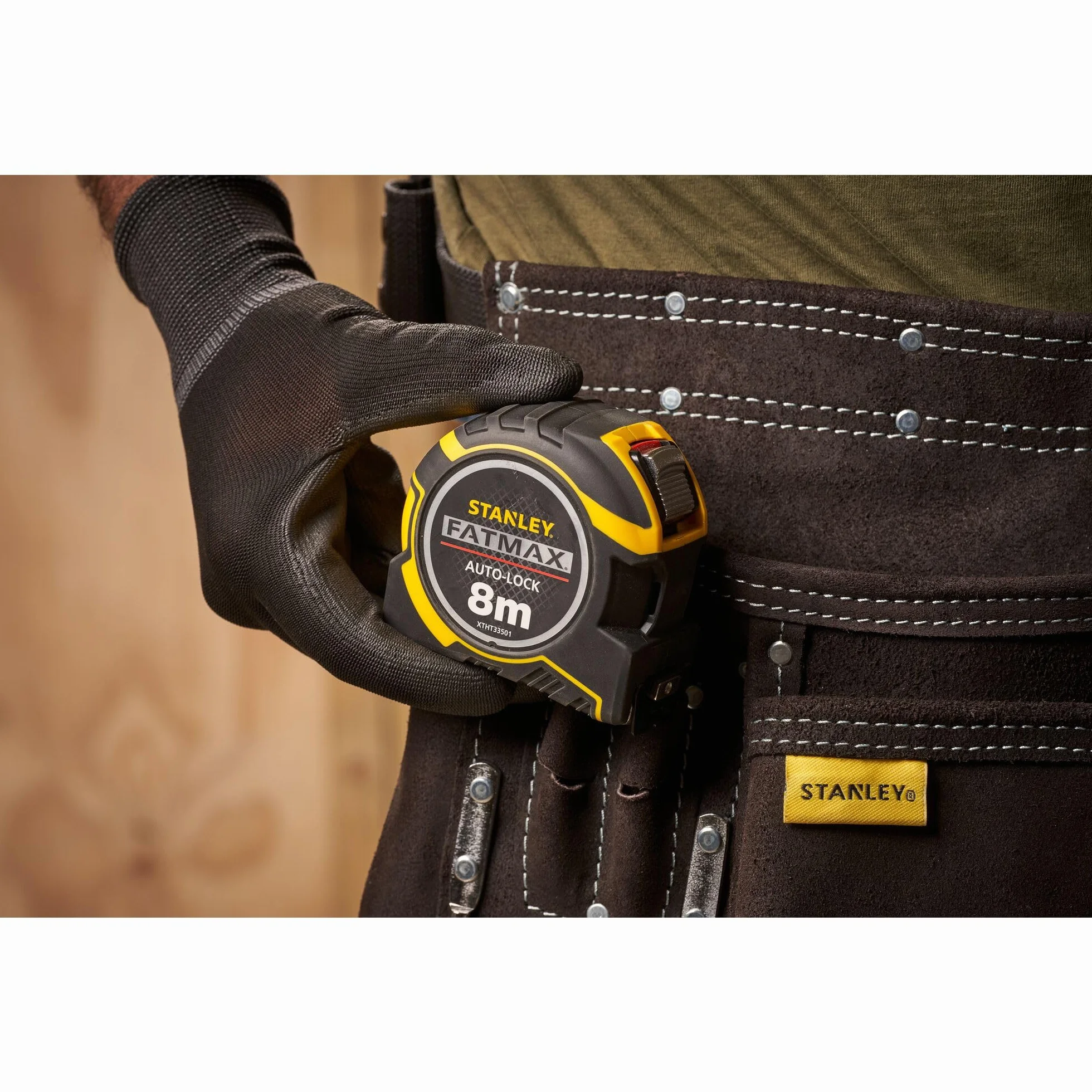 STANLEY FATMAX Flexómetro AutoLock 8m x 32mm Cinta ancha Gancho magnético