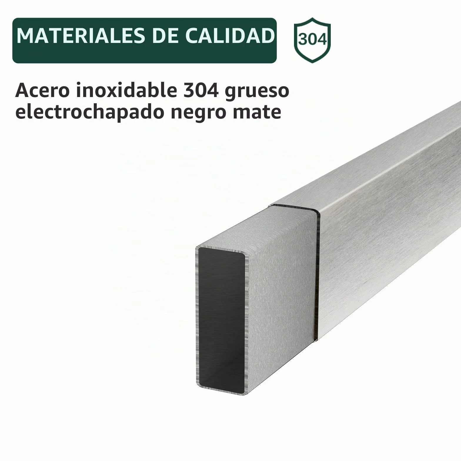 Vista Toallero Adhesivo Baño de Acero Inoxidable SUS304 Toallero Pared Resistente y Duradero 40cm Plata