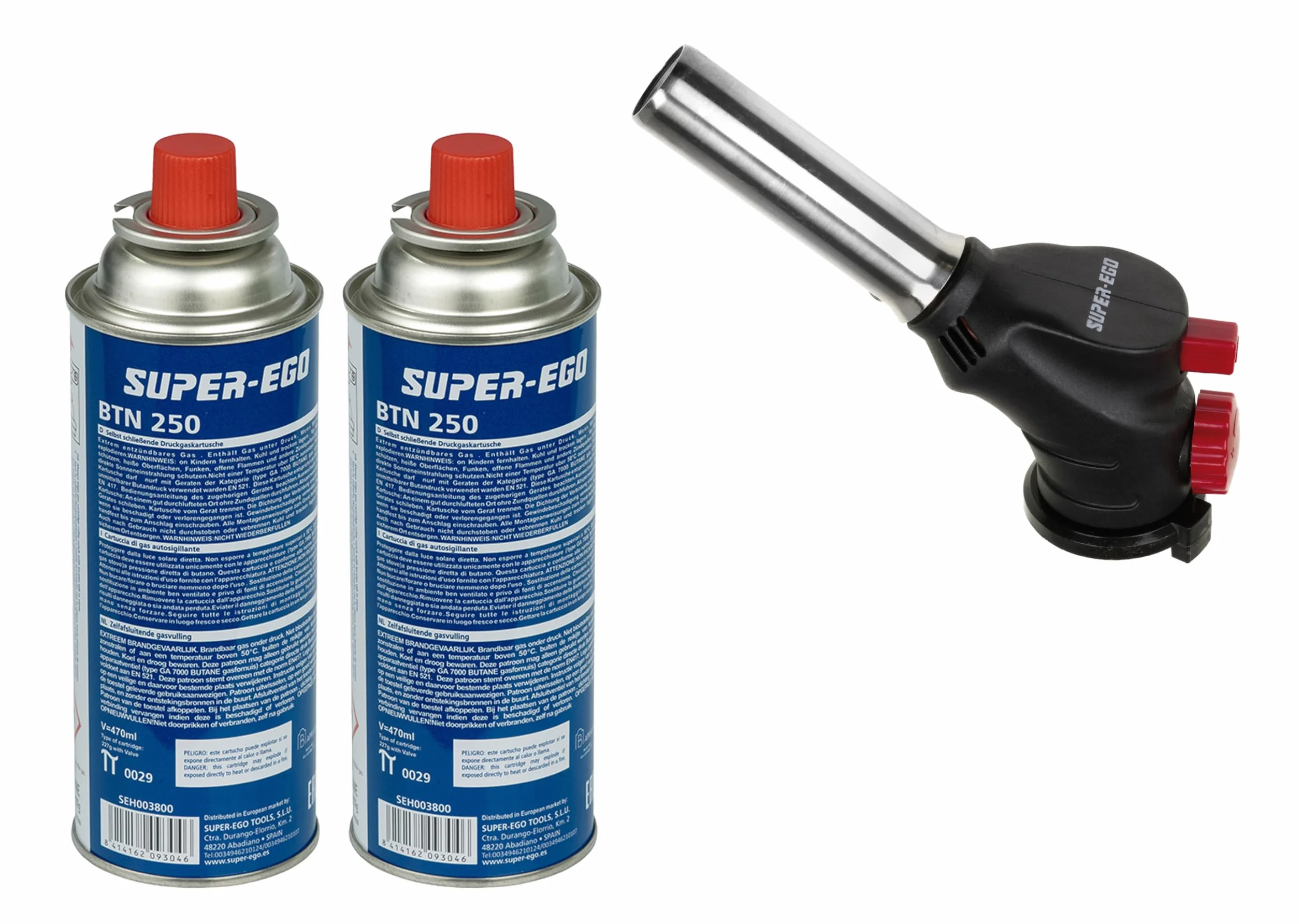 Set soplete MULTIFIRE + 2 cartuchos BTN 250