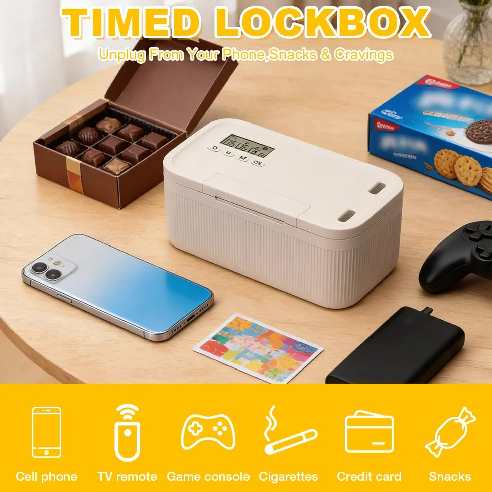 ADDLIVE Caja Bloqueo Movil Temporizador 24x13x9.6 cm
