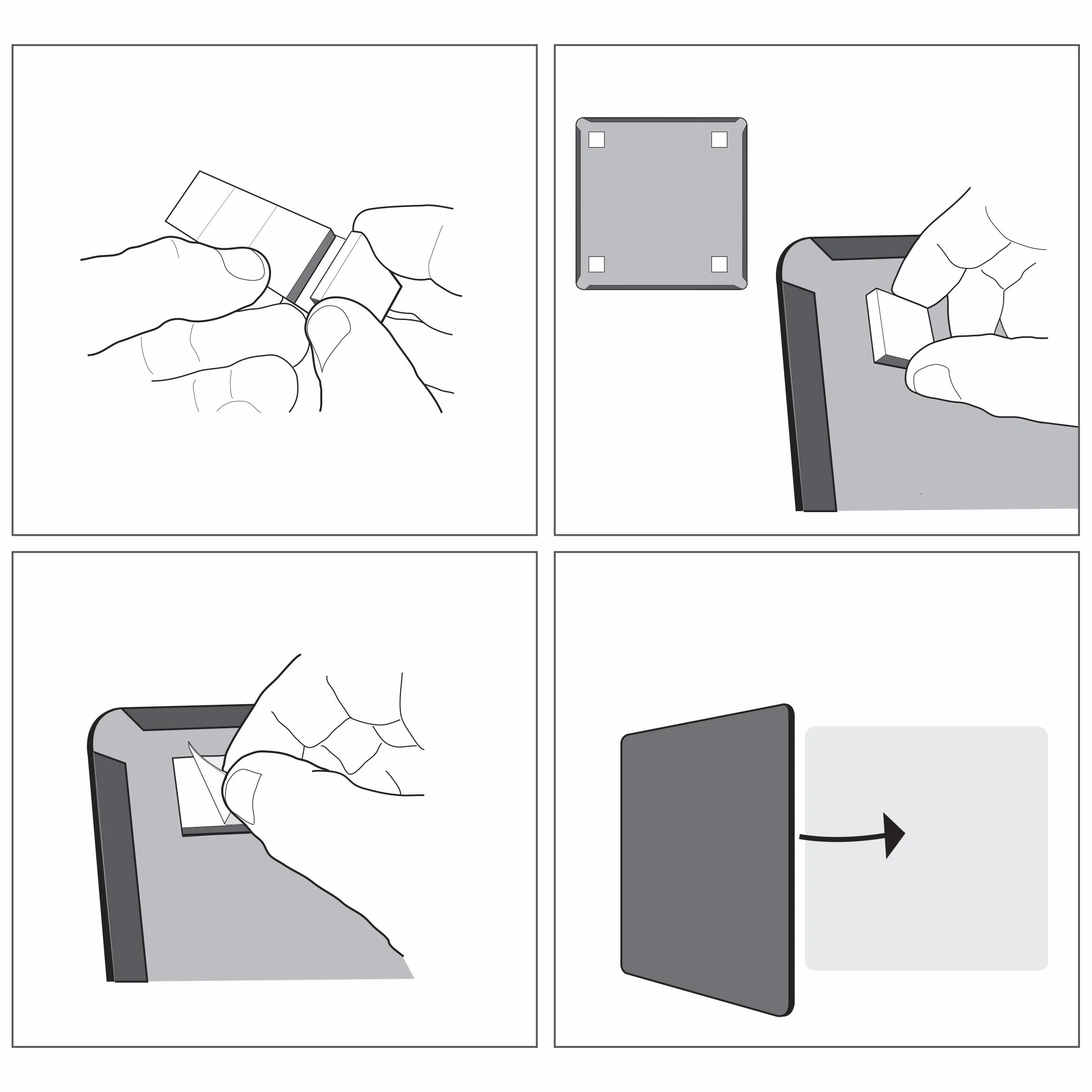Nobo Pizarra Magnética 360x360 mm Blanca Borrado en Seco