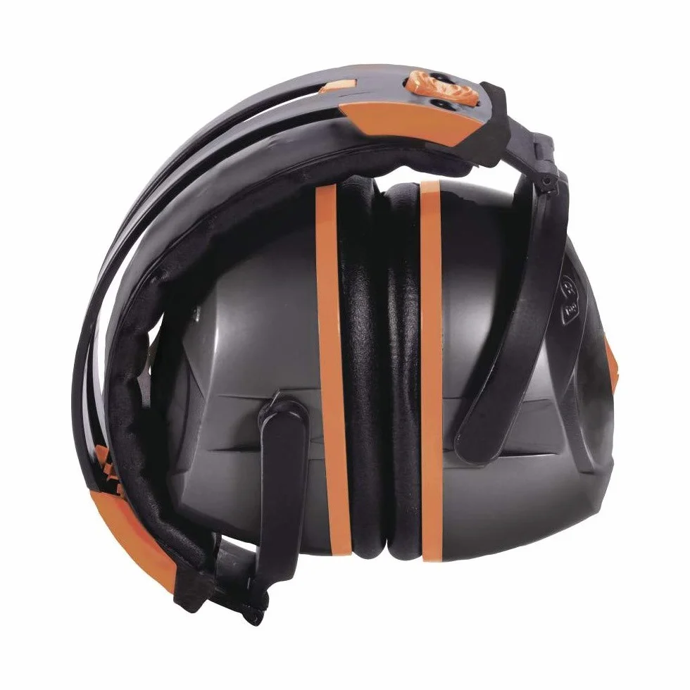 DELTA PLUS Deltaplus Interlagosfo SNR - Almohadillas acolchadas plegables de ABS de 30 dB con 2 arcos ajustables cómodos, color negro