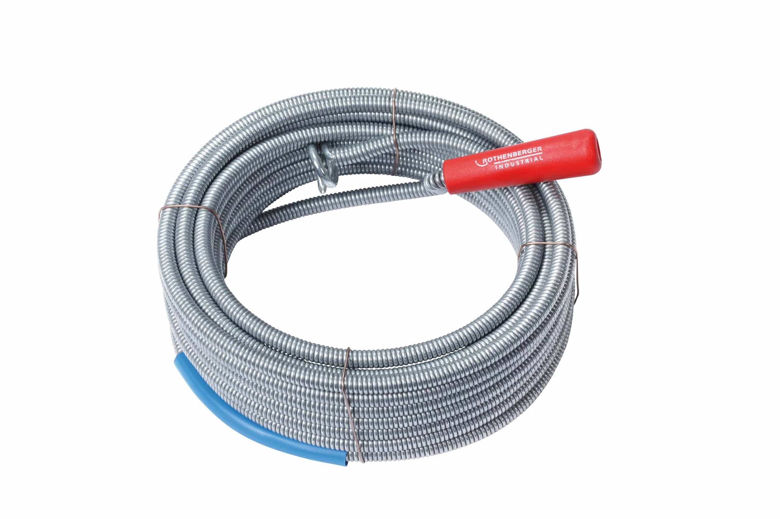 ROTHENBERGER Industrial Espiral limpiadora de desagües con broca de recuperación, diámetro de 9 mm, longitud 10 m, 072986E