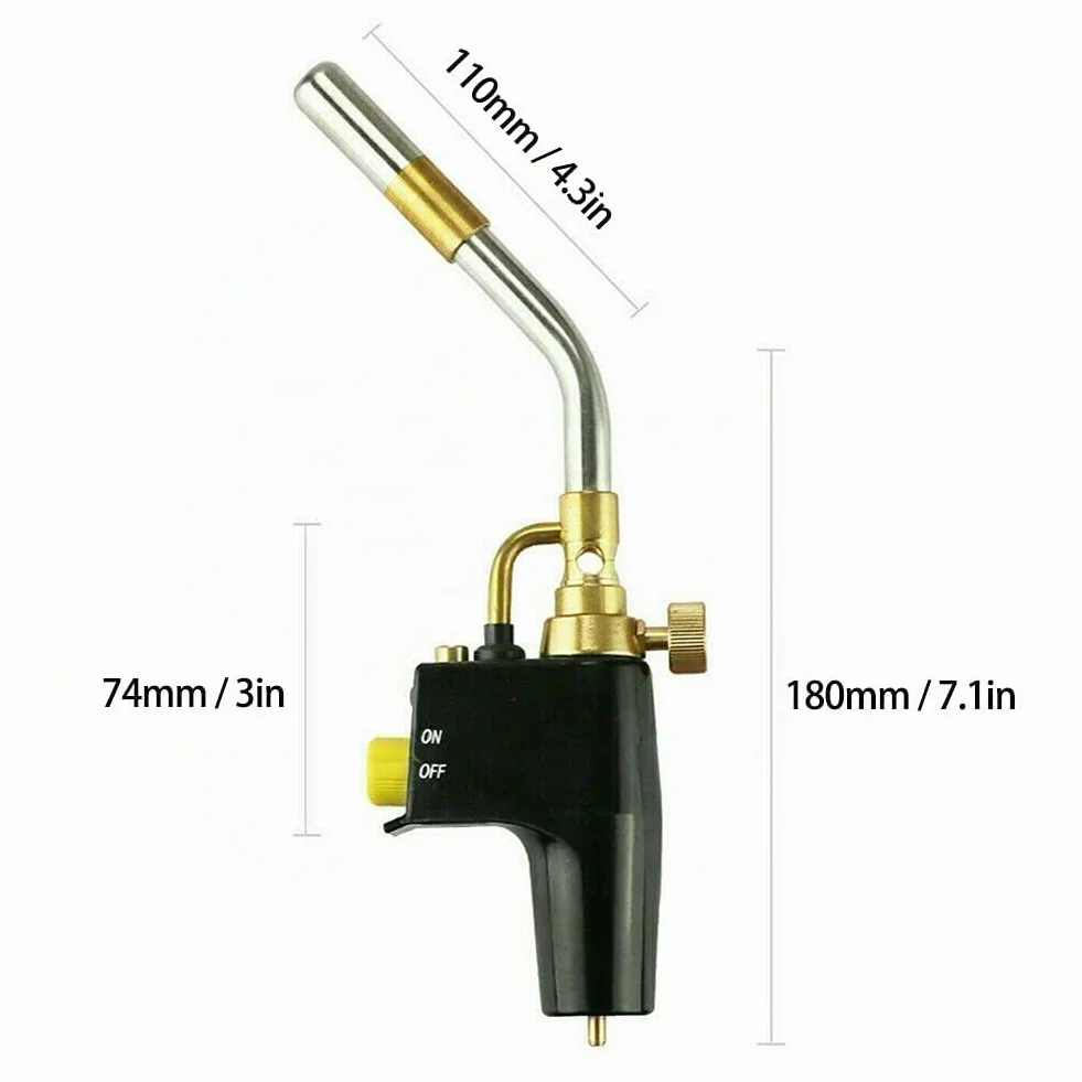 Antorcha de Propano Weytoll Antorchas de Fontanería Portátiles de alta Temperatura para Soldadura de gas de Fontanería Soplete de Soldadura Instantánea Profesional (sin gas)