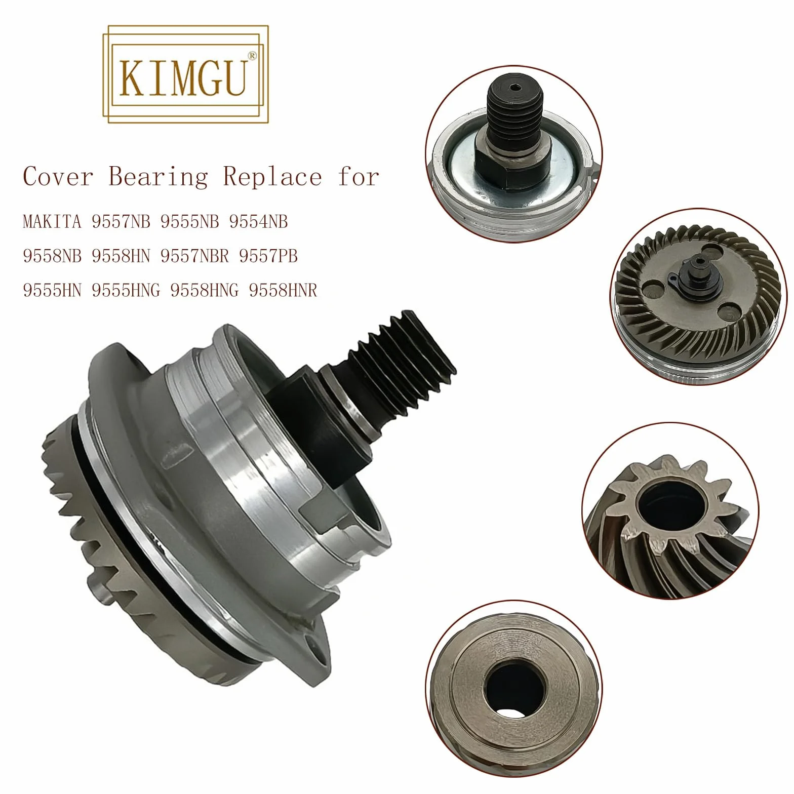 Rodamiento de cubierta de repuesto para amoladora angular Makita de 125 mm 9557NB 9555NB 9554NB 9558NB 9558HN 9557NBR 9557PB 9555HN 9555HNG 9558HNG 9558HNR