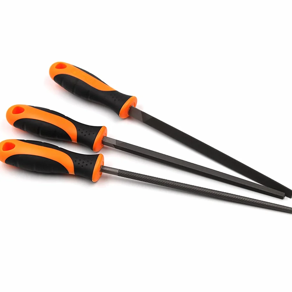 Juego de limas de metal de dientes medios, trabajos de metal, carpintería, lima de escofina de acero, plana para limas triangulares, redondas, cuadradas, semicirculares de metal
