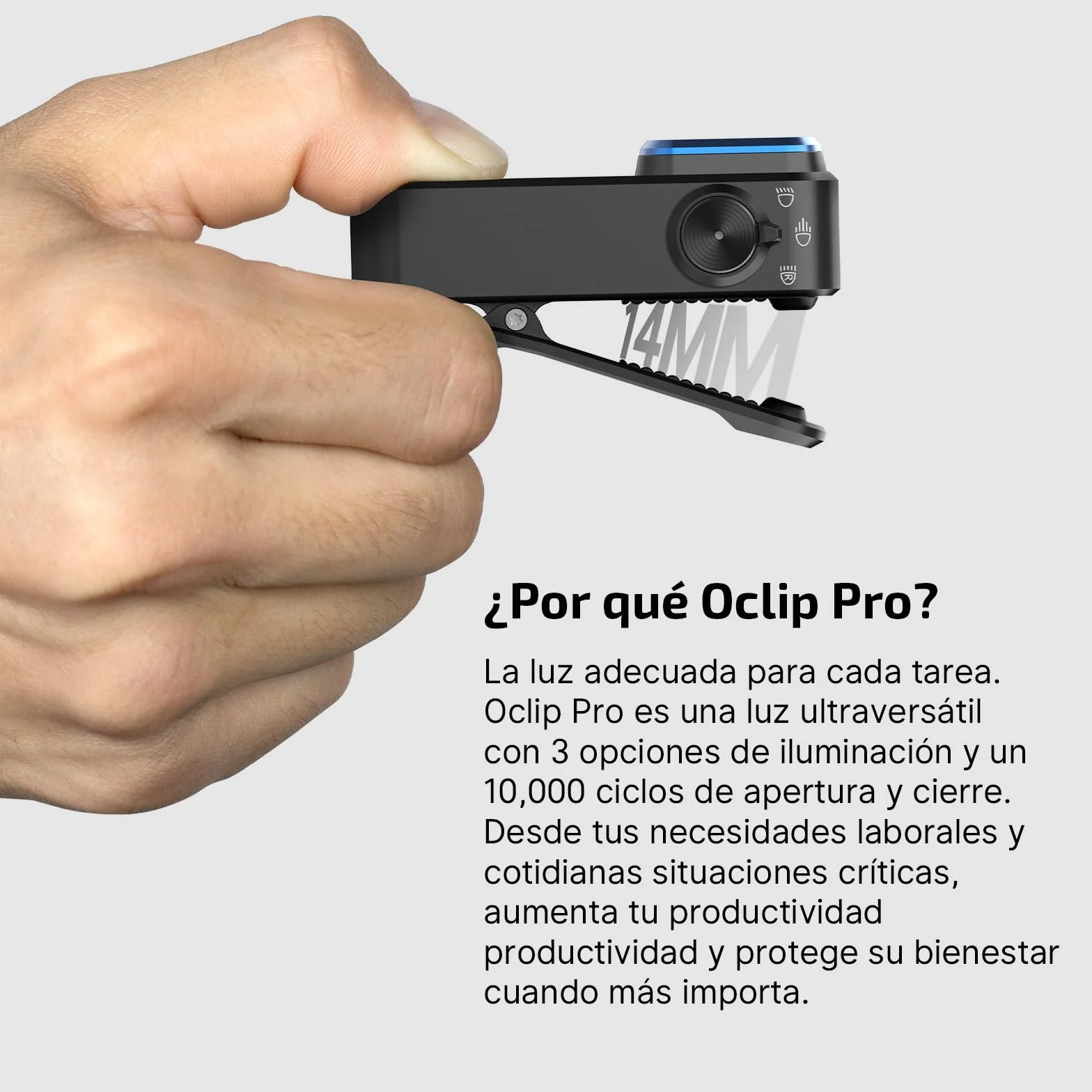 OLIGHT Oclip Pro Linterna EDC Recargable de Clip de Bolsillo 500LM Compacta Conveniente Carga USB C Magnética Portátil para Trabajo Nocturno Herramienta (Negro)