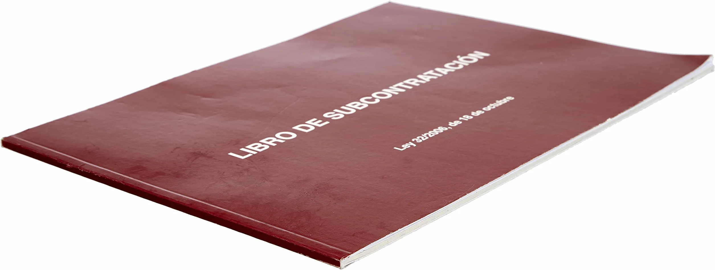 Libro de subcontratación A4 apaisado 10 hojas numeradas autocopiativas Material de oficina