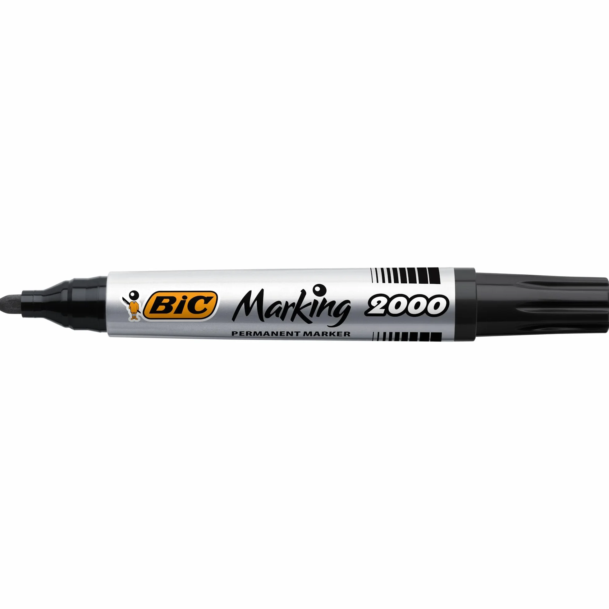 BIC Marking Rotuladores Permanentes 2000 ECOlutions Negro Punta Media Caja de 12