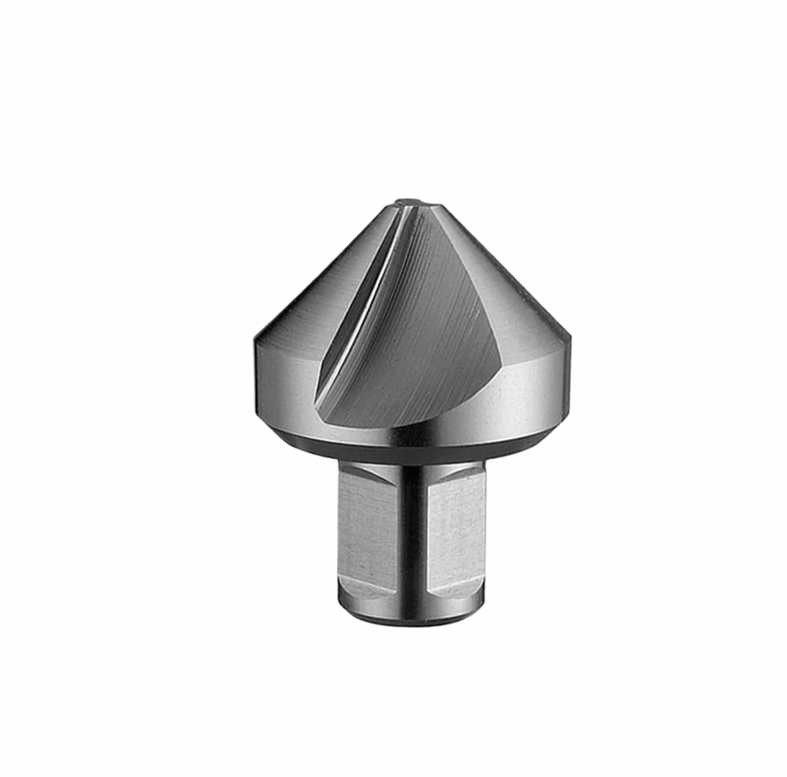 Avellanador de acero de alta velocidad de 25, 30, 40, 50 y 55 mm con vástago Weldon de 3/4". Cortador de biselado de 90 grados con 3 hojas.