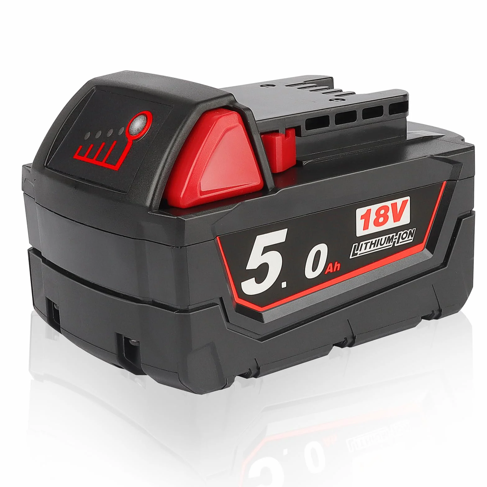 Waitley 18V 5000mAh Batería para Milwaukee M18 48-11-1840 48-11-1828 48-11-1820 48-11-1815 48-11-1850