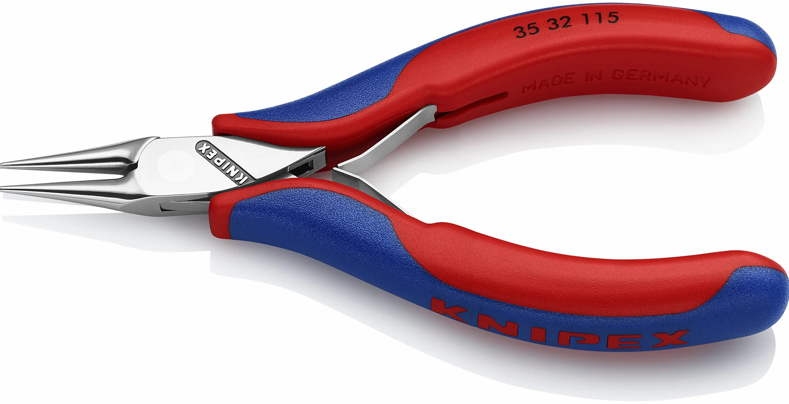 KNIPEX Alicate de montaje para electrónica con articulación machihembrada con mangos multicomponente 115 mm, 35 32 115