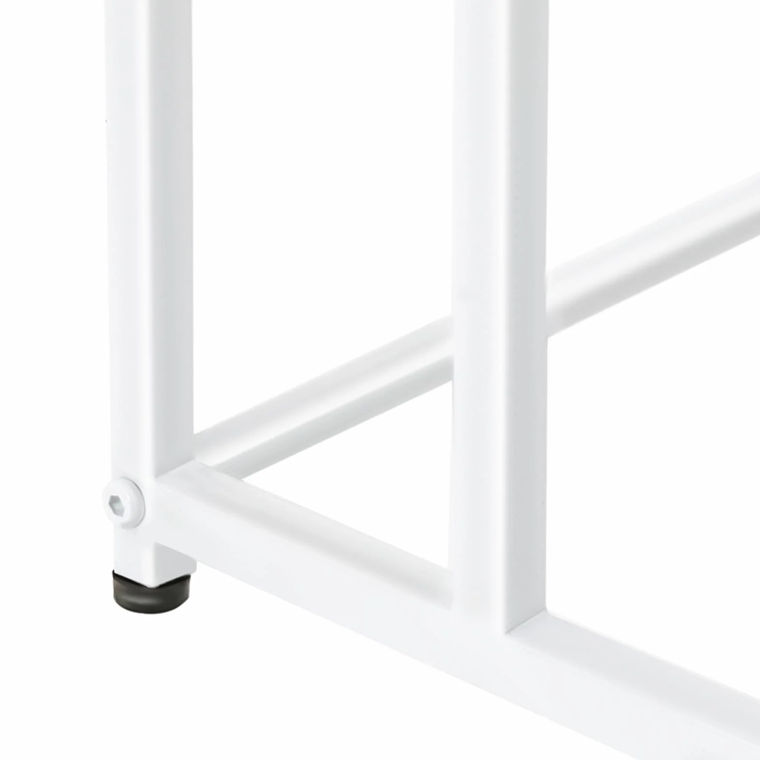 Toallero de pie de 3 niveles, de gran tamaño, con reposapiés ajustables, para dormitorio, baño, balcón, piscina, blanco