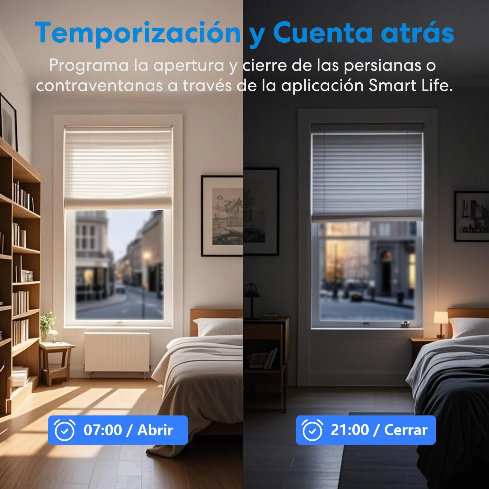 LoraTap Interruptor Persianas WiFi, 4 Piezas Relé de Persiana Temporizador Inteligente para Cortina Eléctrica, Control Remoto por Teléfono, Compatible con Alexa y Google Home para Control de Voz, 300W