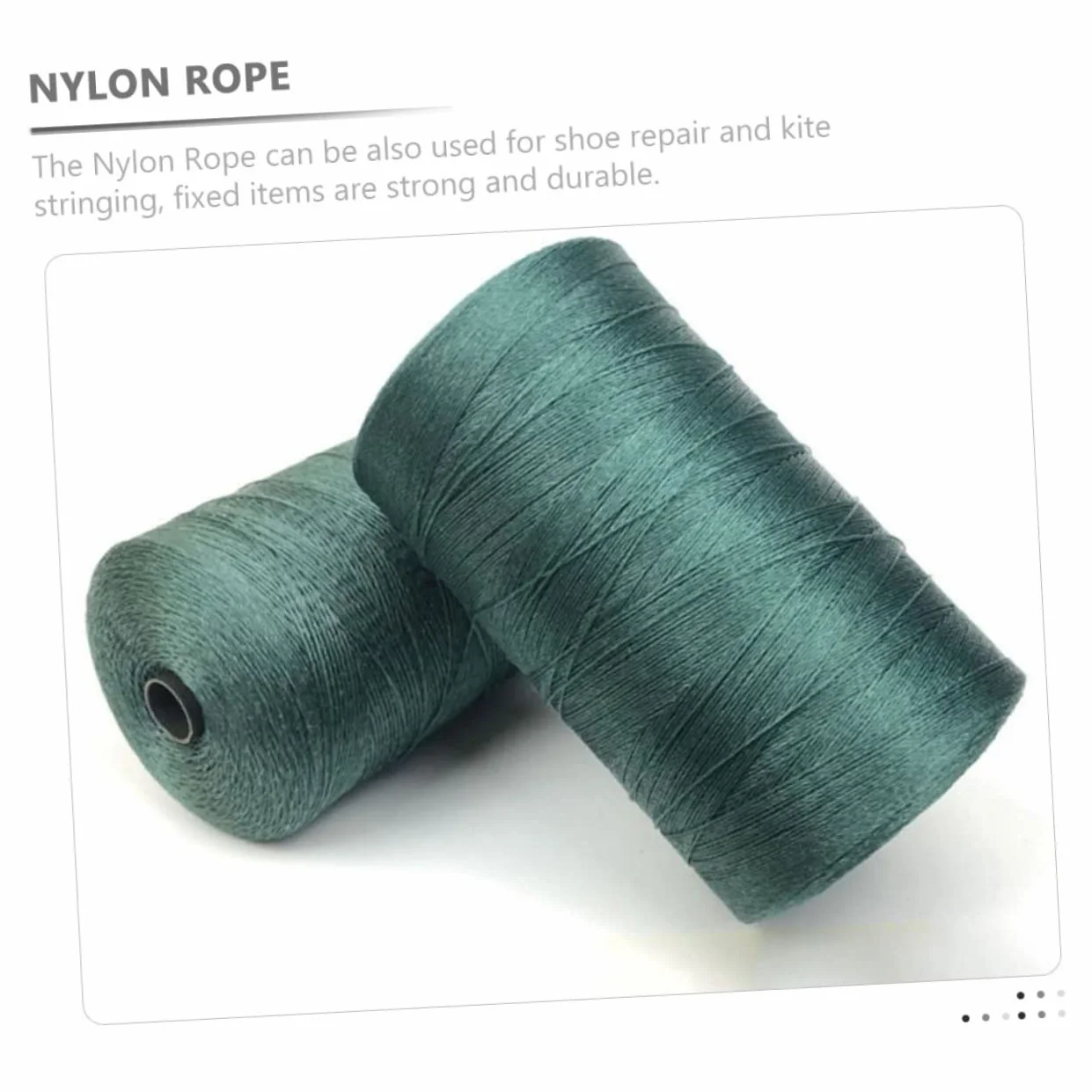 Angoily Línea de reparación de Redes de Pesca Cuerda de Nailon Multiusos Verde Oscuro