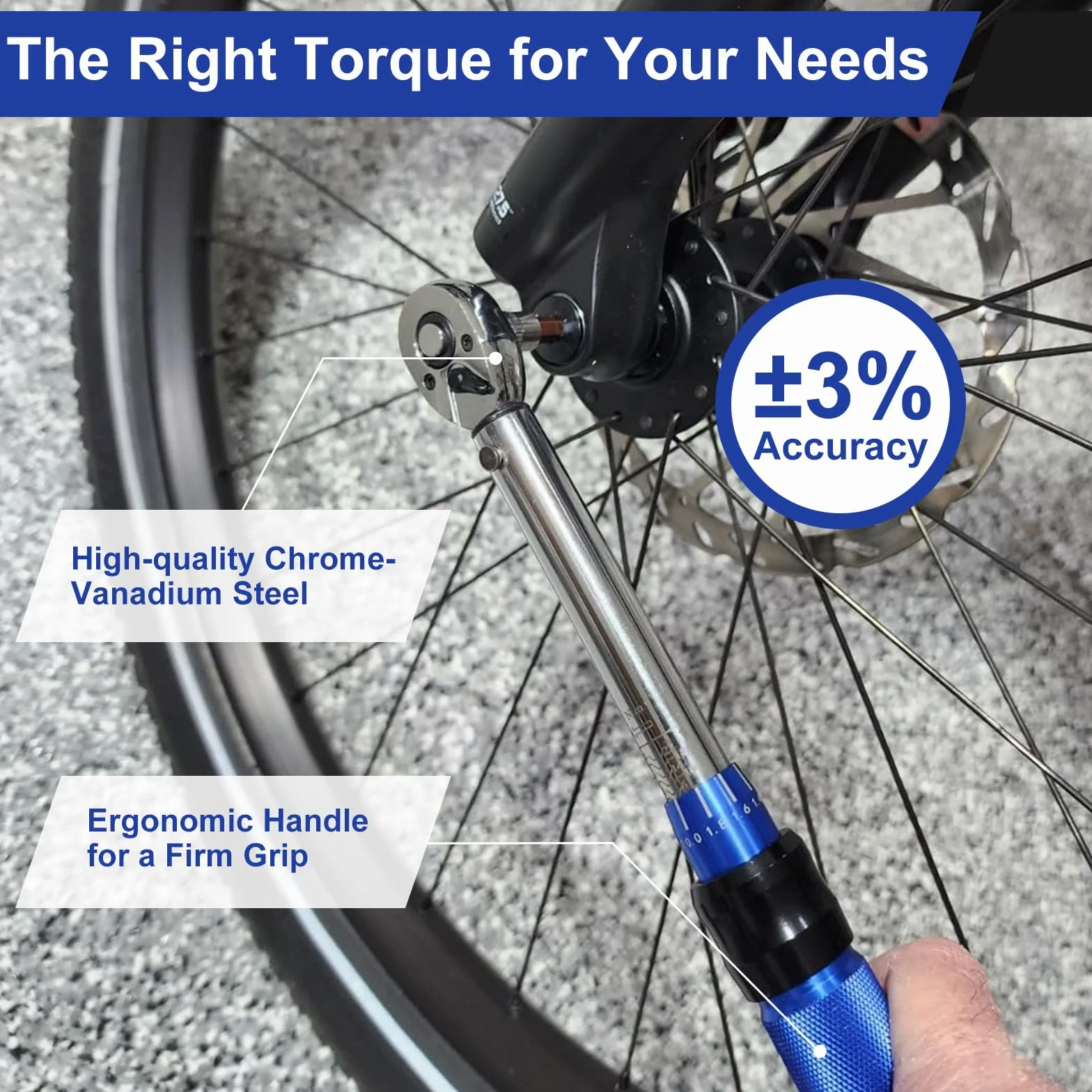 Souvik Llave dinamométrica para Bicicleta 1/4", Para Reparación de Motocicletas y Bicicletas, 2-26 Nm, Precisión de Error ±3%, Incluye 100mm Barras de Extensión, 14 Bits y Almacenamiento
