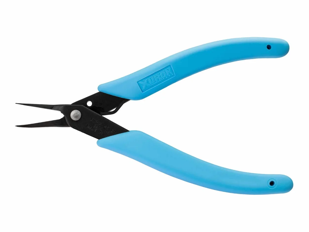 Xuron Bent Nose Plier, Blue