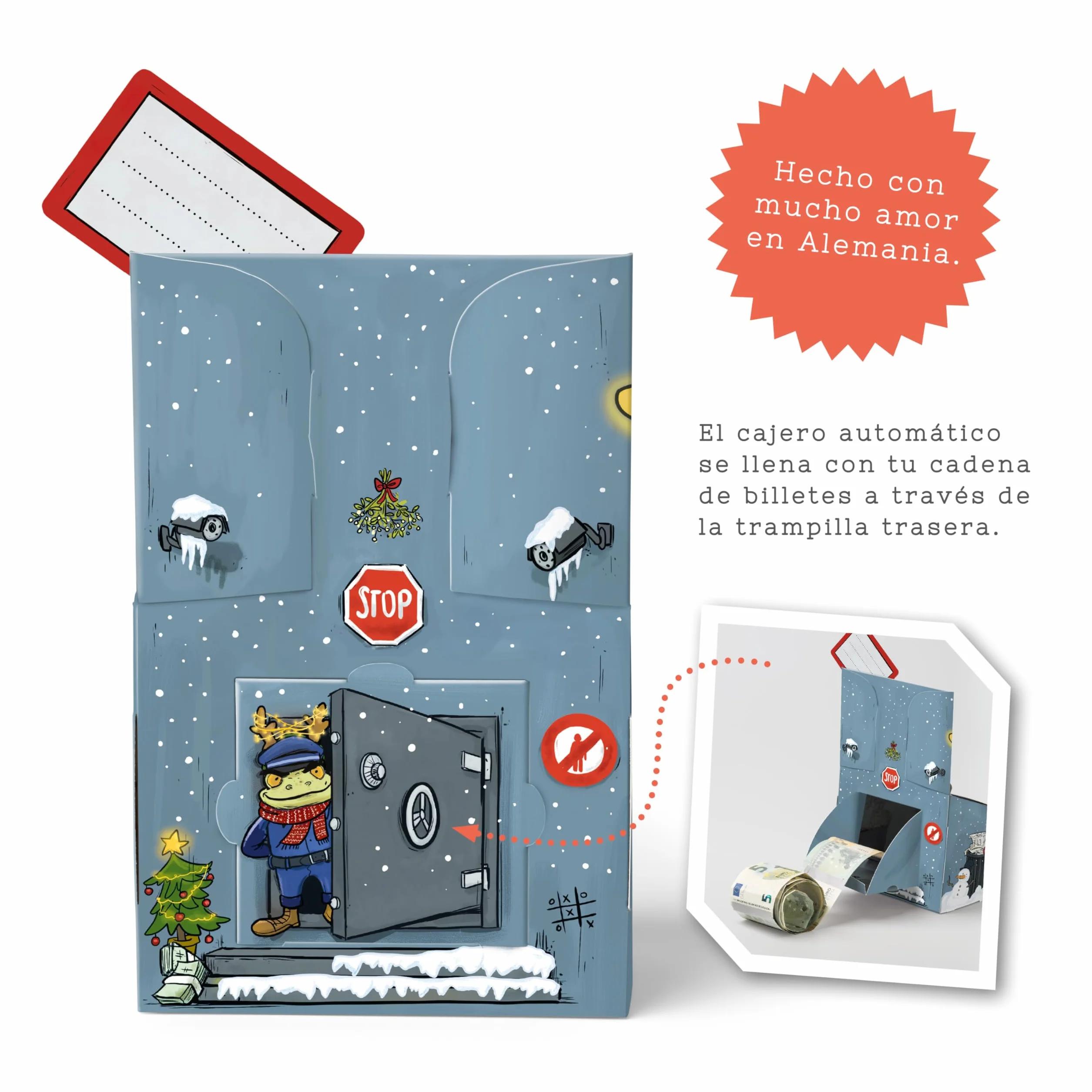SURPRISA Money O-Mat Cajero Automático DIY Regalo Original Navidad Personalizado