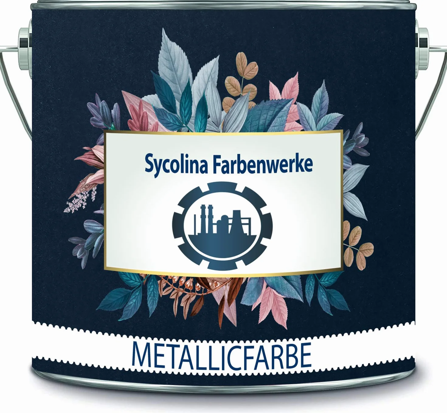 Pintura metalizada de látex multicolor, lavable, difusa, pintura para paredes interiores en muchos colores exclusivos de alta calidad (2 l, plateado)
