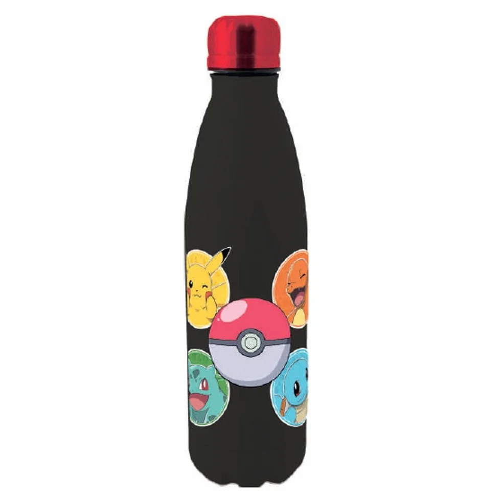 Cantimplora de Acero Inoxidable Pokémon 500ml Libre BPA, Botella Reutilizable para Niños