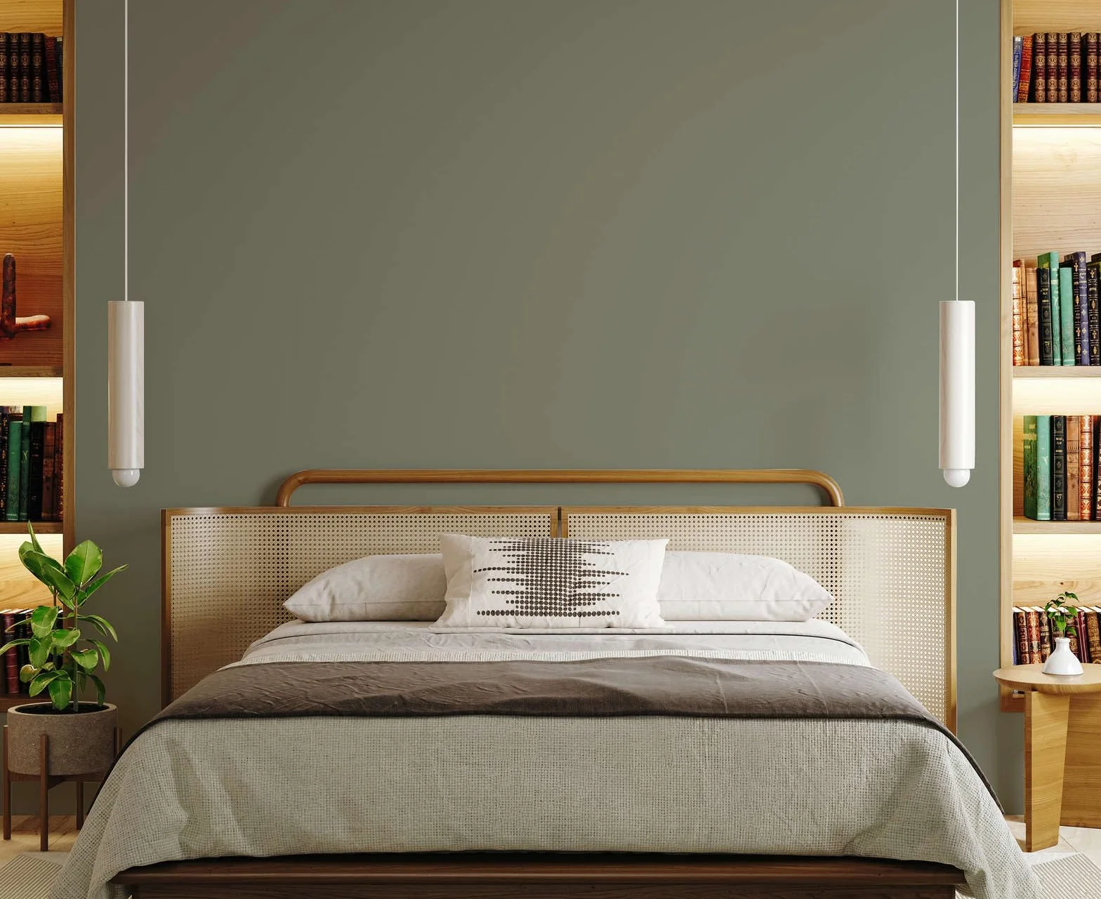 Luxury - Pintura de pared (2,5 L), color gris, verde oliva