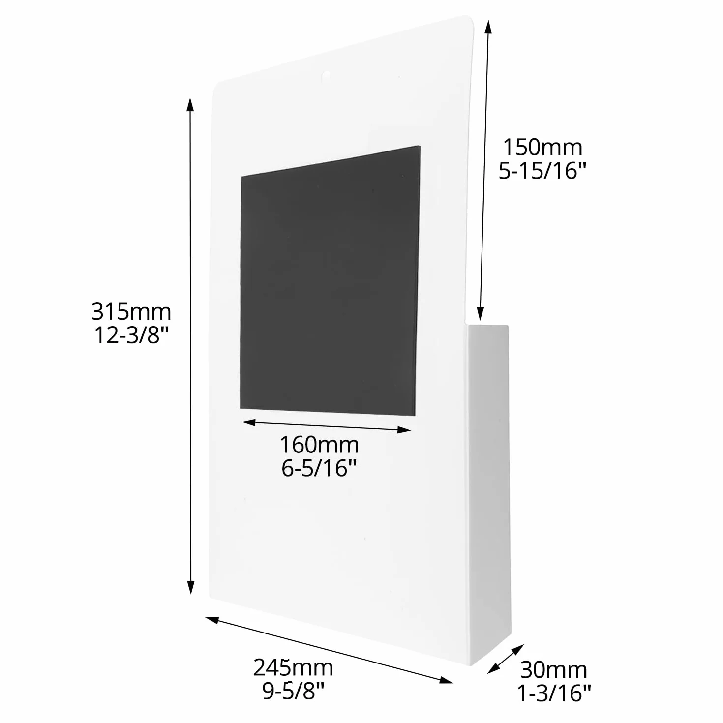 QWORK 2 Piezas Archivador Magnético Organizador de Escritorio Porta Folletos A4 Blanco