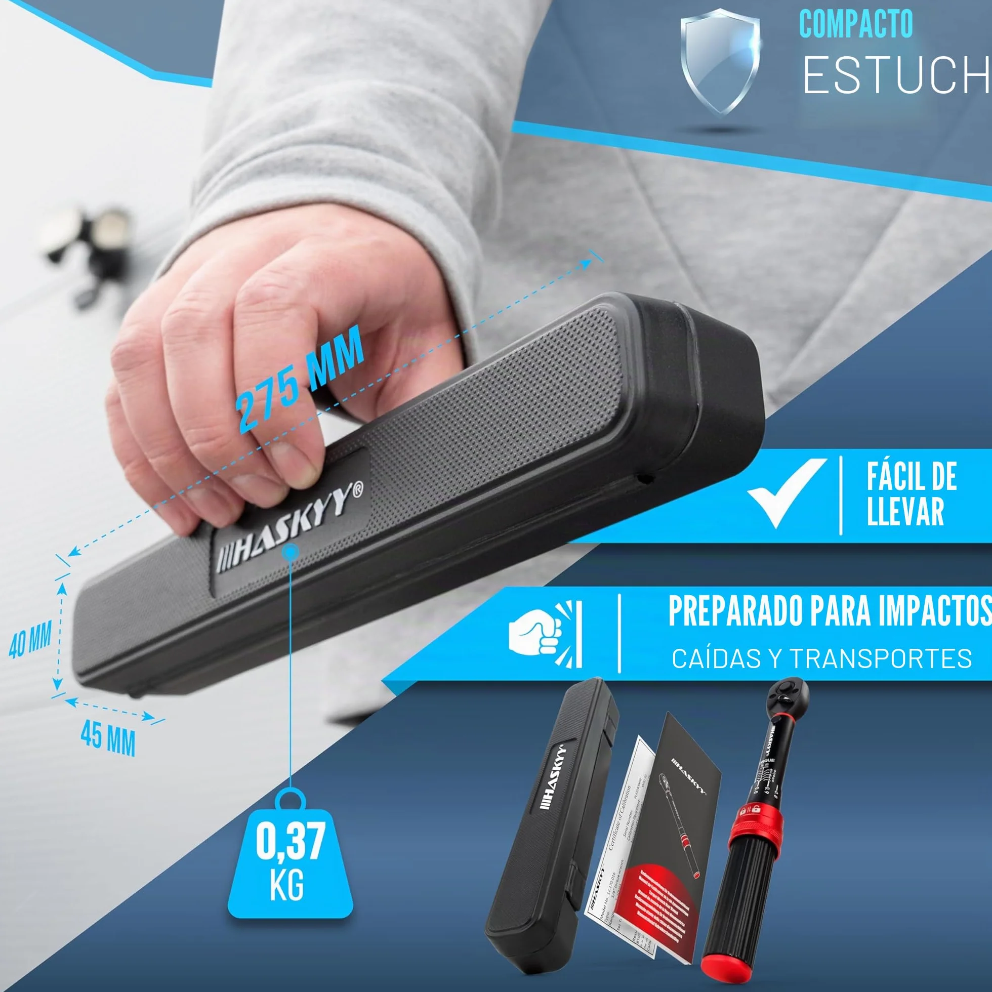 HASKYY Llave dinamométrica de 1/4 pulgadas 1-10 Nm para motor de bicicleta industrial micro llave de trinquete