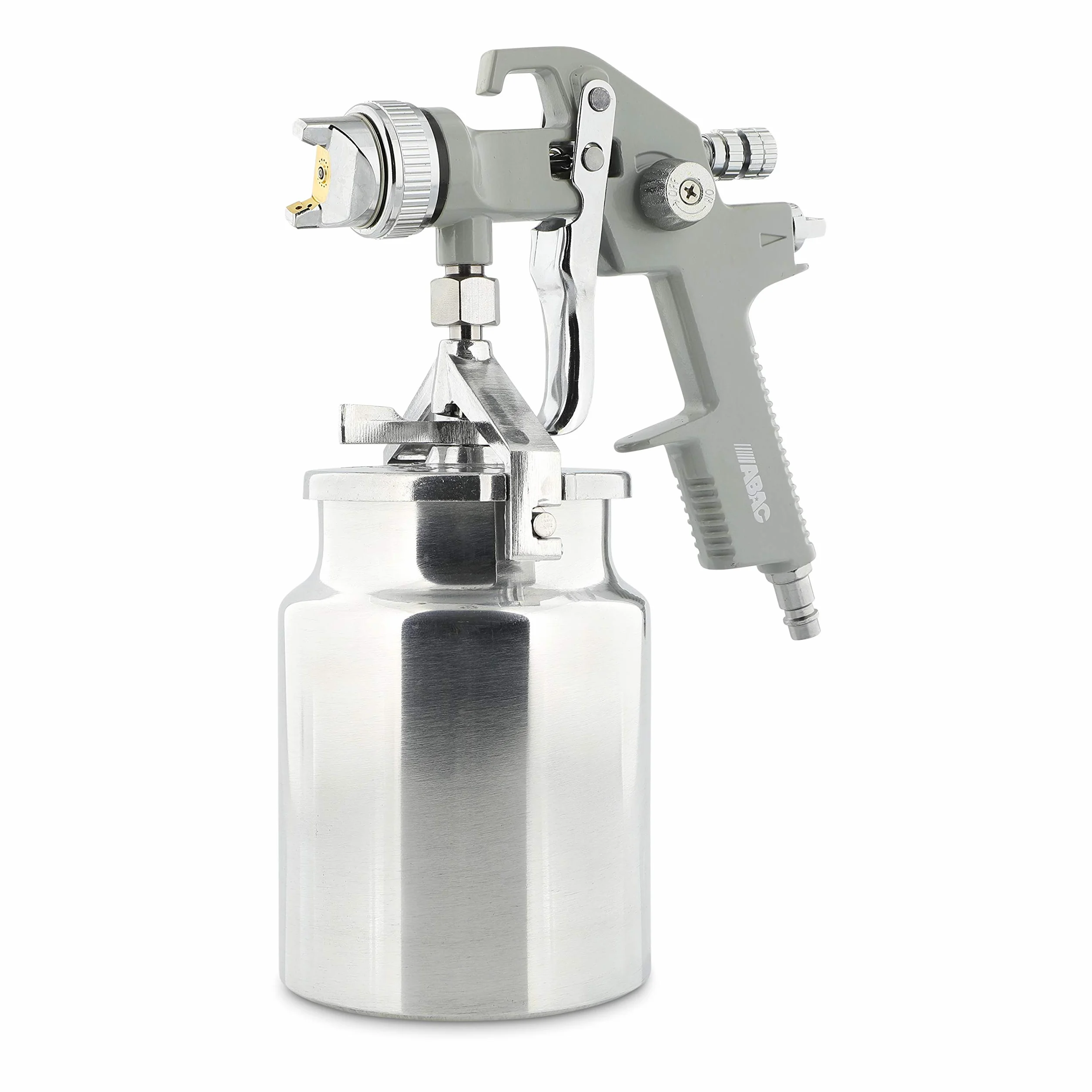 ABAC Pistola Pulverizadora de Pintura G-551A - Recipiente de Pintura de Aluminio de 1 L - Boquilla de 1,5 mm