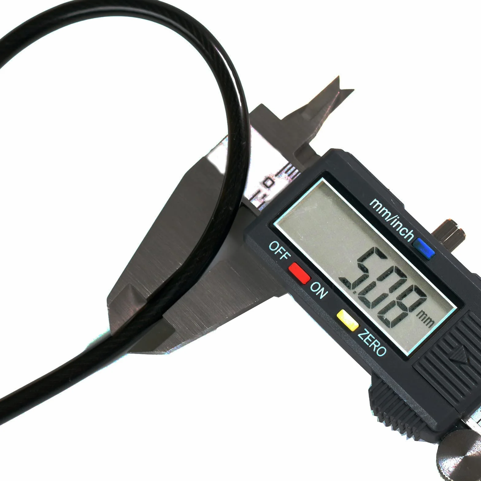 RESET-204 candado de cable flexible de 30 cm con combinación de 4 dígitos, candado largo para cubo de basura, taquilla, equipaje, maleta, casco y armero, diámetro 5 mm, negro, 2 unidad