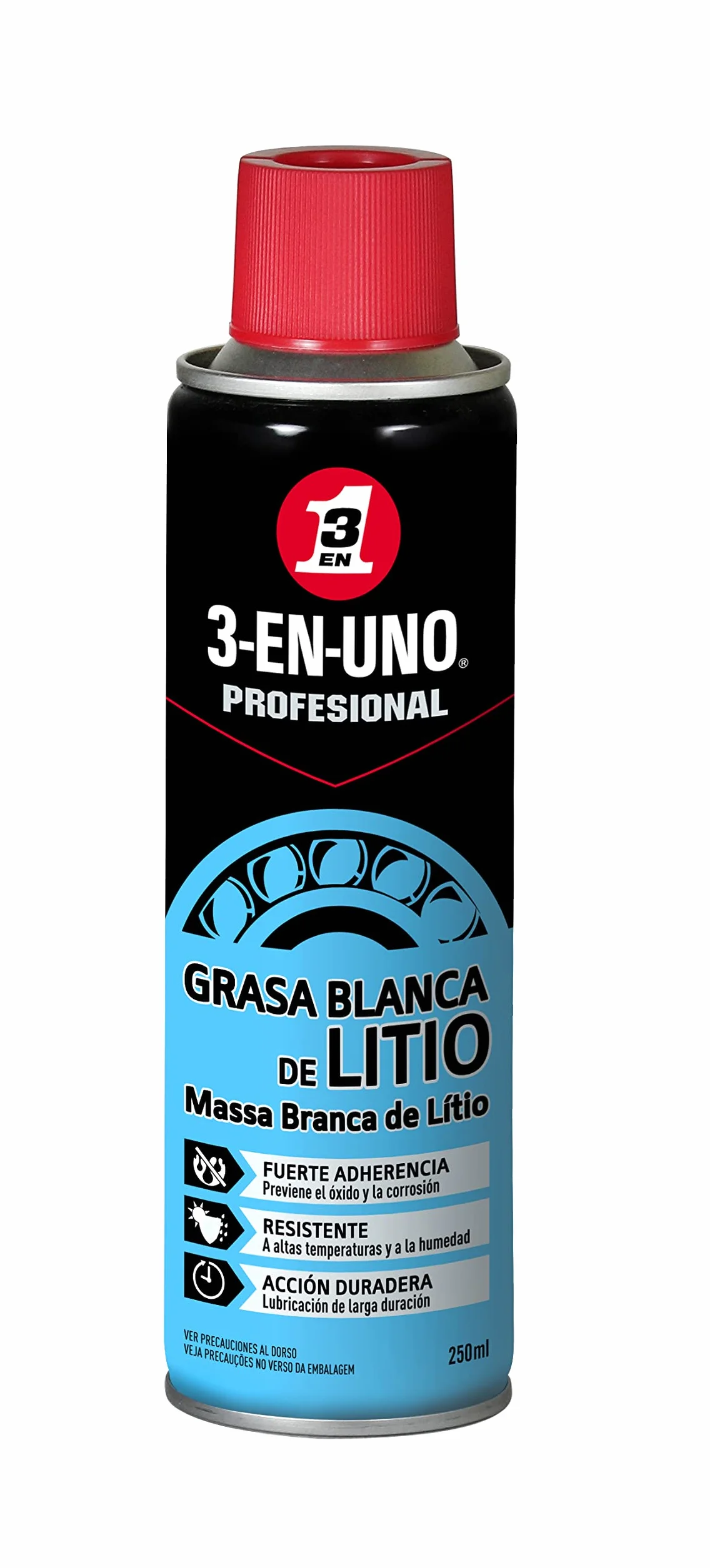 3 EN UNO Profesional - Grasa Blanca de Litio en Spray- 250 ml