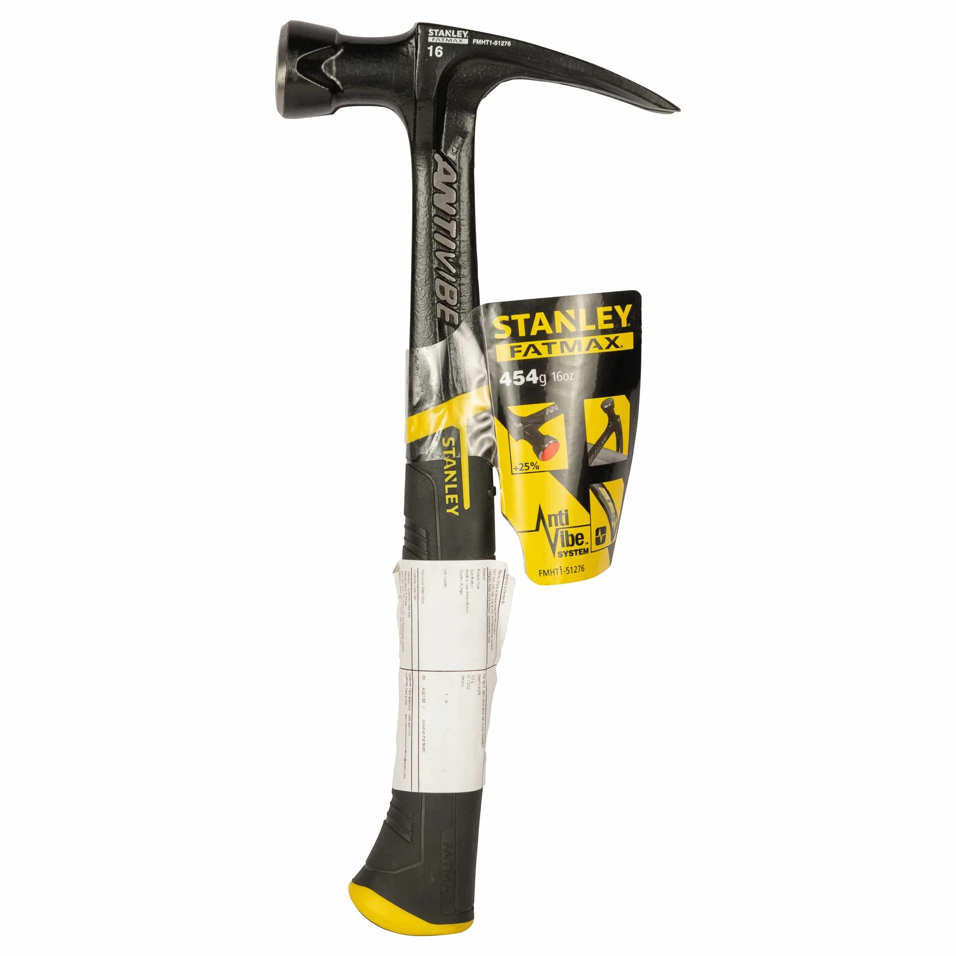 Stanley FMHT1-51276 FatMax Antivibe Next Generation - Martillo de carpintero (454 g, pico plano)