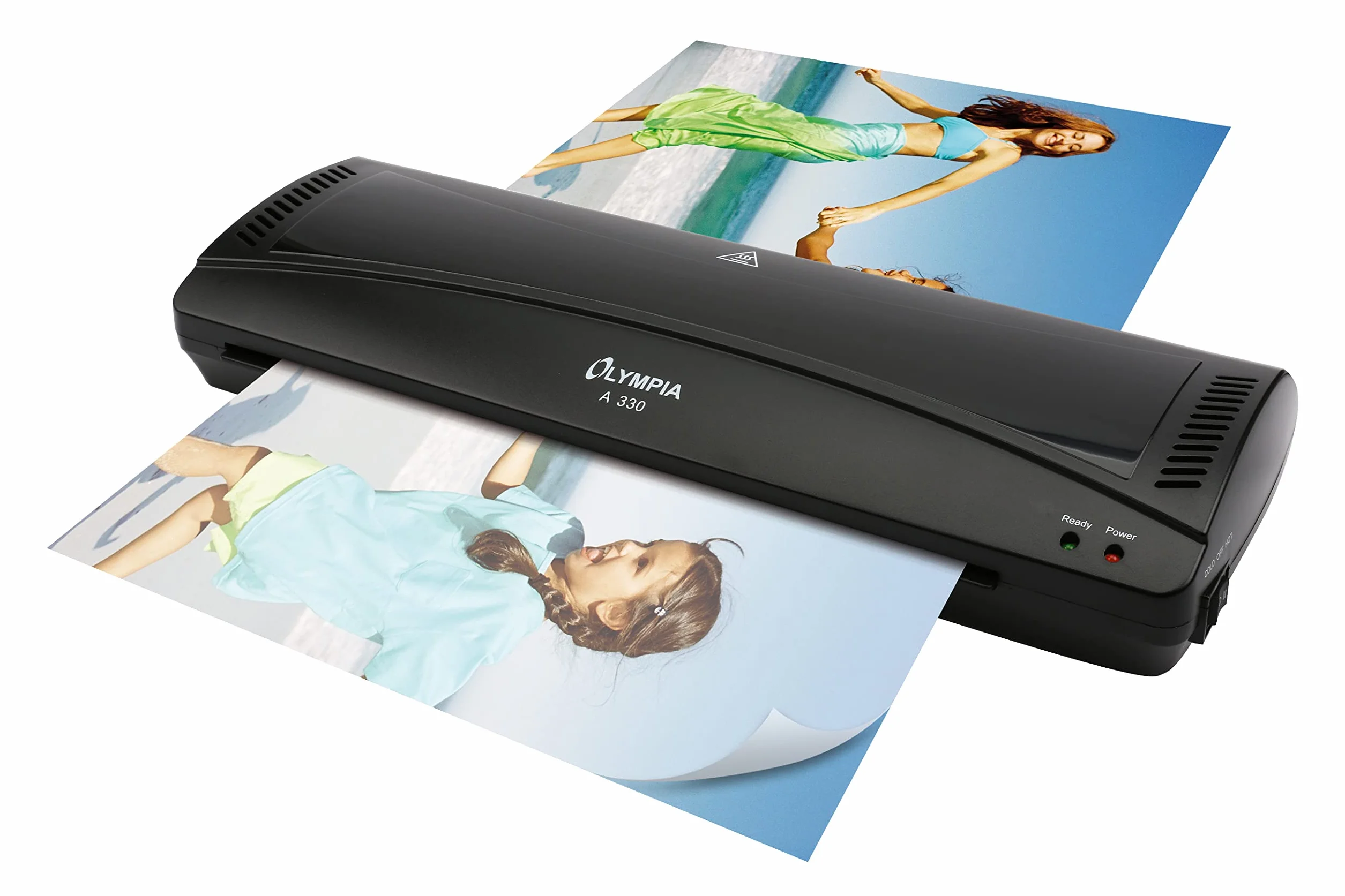 Olympia - Laminator A 330, fría y caliente, incluyendo 6 bolsillos (3 x DIN A 4 y DIN A 3 x 5), negro