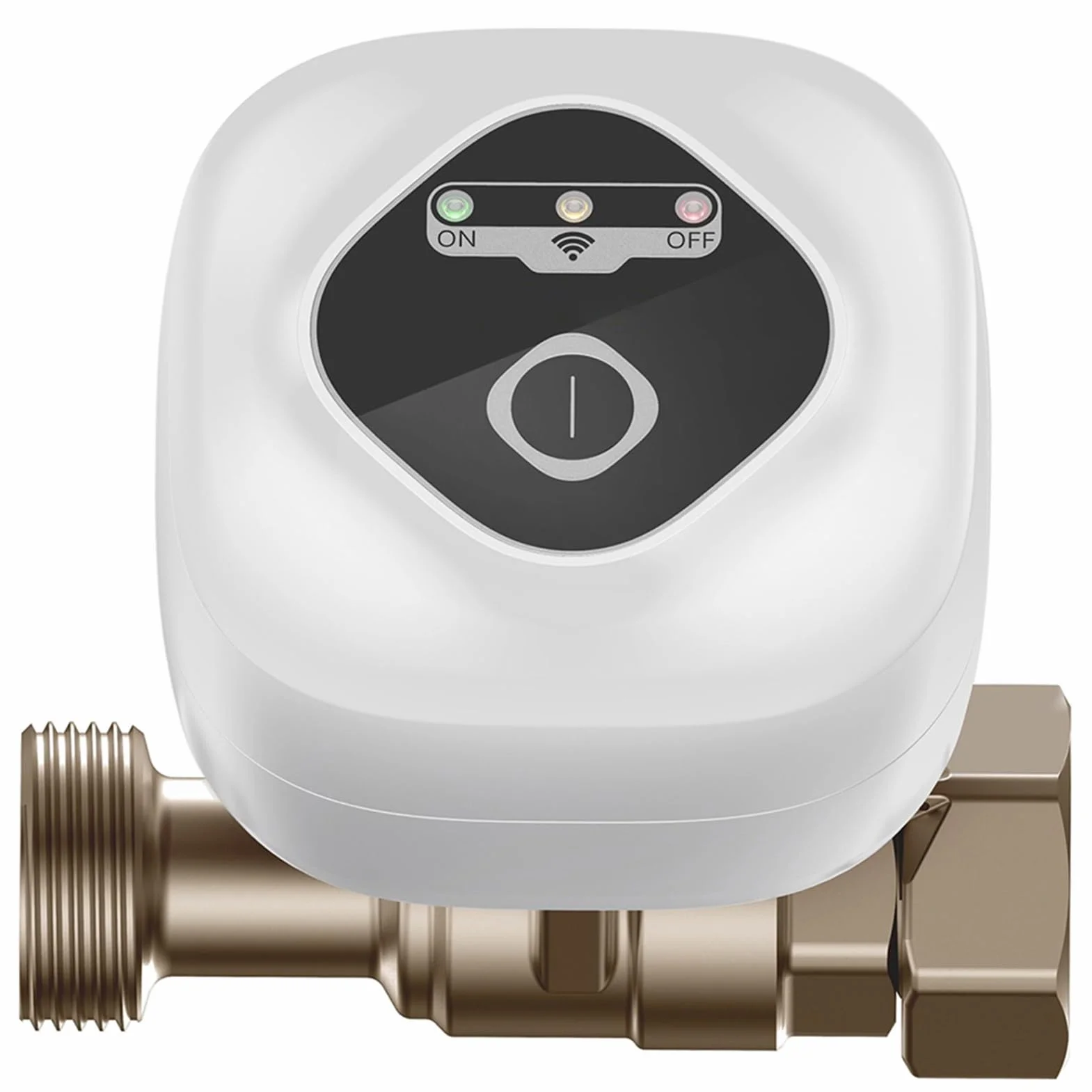 Válvula de bola HUIOP Válvula de bola inteligente WiFi Válvula de cierre automático de agua Compatible con control de aplicaciones/3 modos de sincronización/alarma de fuga de agua y gas Compatible con