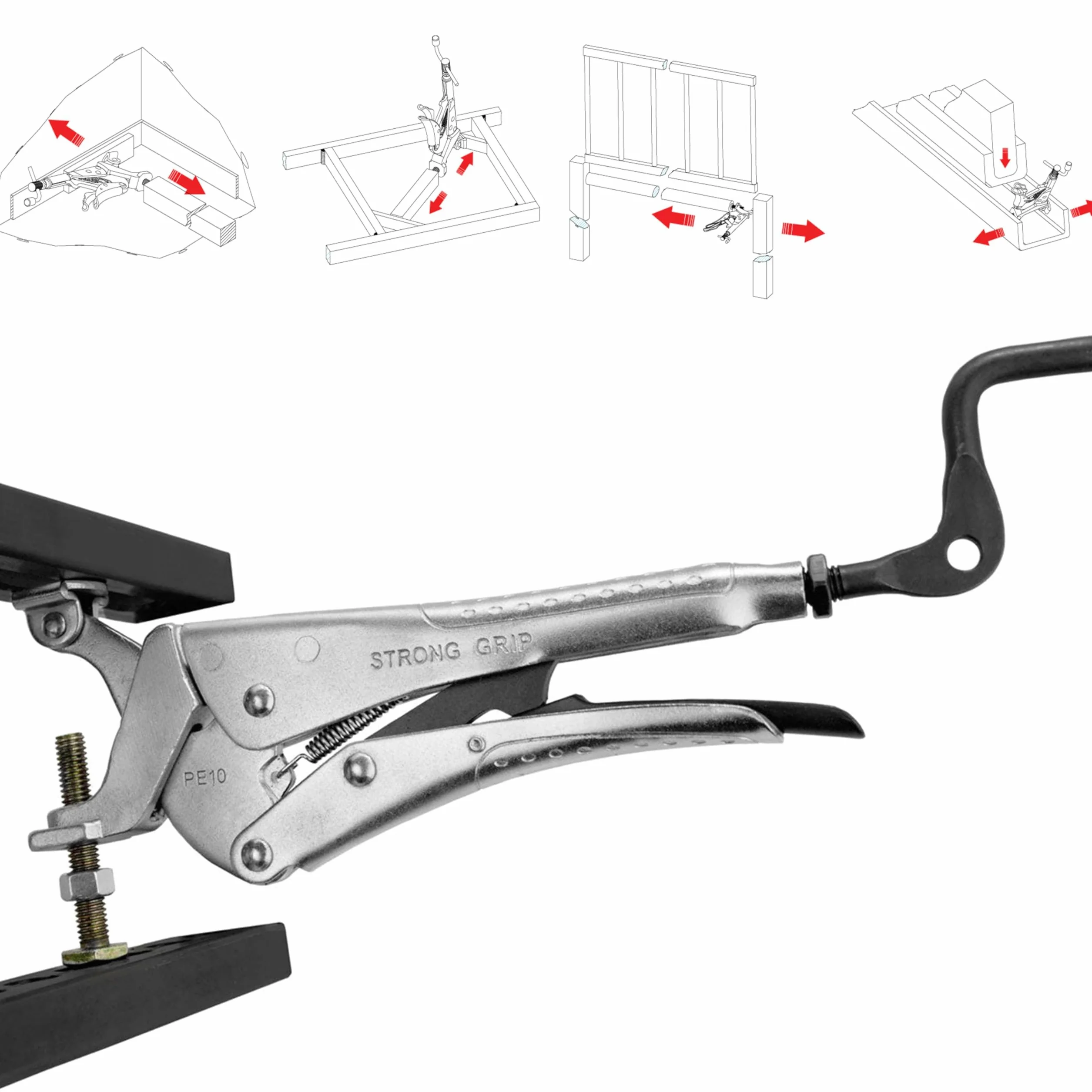 Strong Hand Tools PE6M expand-o - Alicates 25 mm, presión de pinza 227 kg.