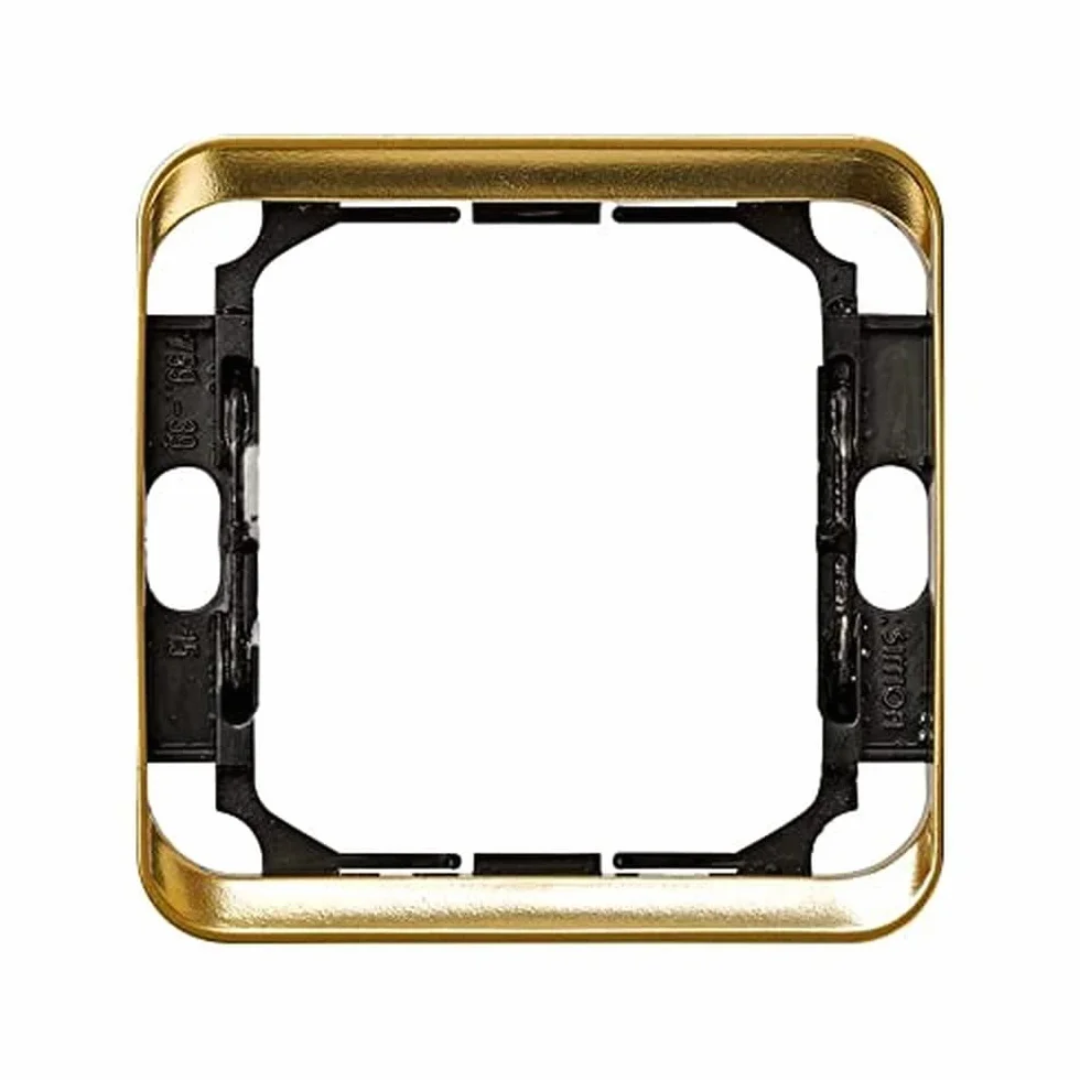 Simon 75906-39 placa de pared y cubierta de interruptor Oro