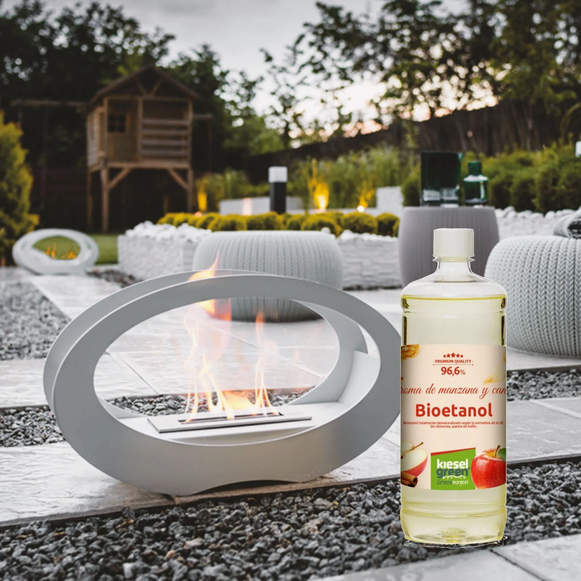 Bioetanol 12 x 1 litro con Fragancia para Chimenea de Etanol Bioalcohol Estufas Biochimenea (M1)
