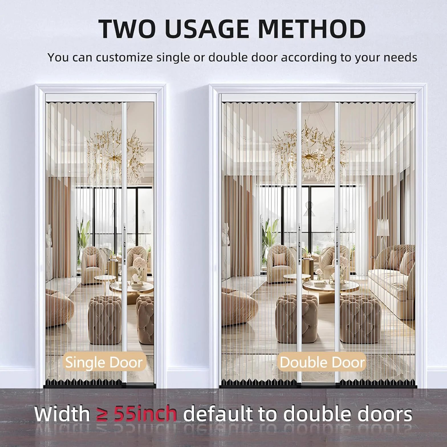 Puerta Corredera Plegable, Puerta Acordeón Interior Transparente sin Taladrar con Cerradura, Marco de Aluminio y Panel Acrílico, Separador de Ambientes para Baño Cocina Armario Patio
