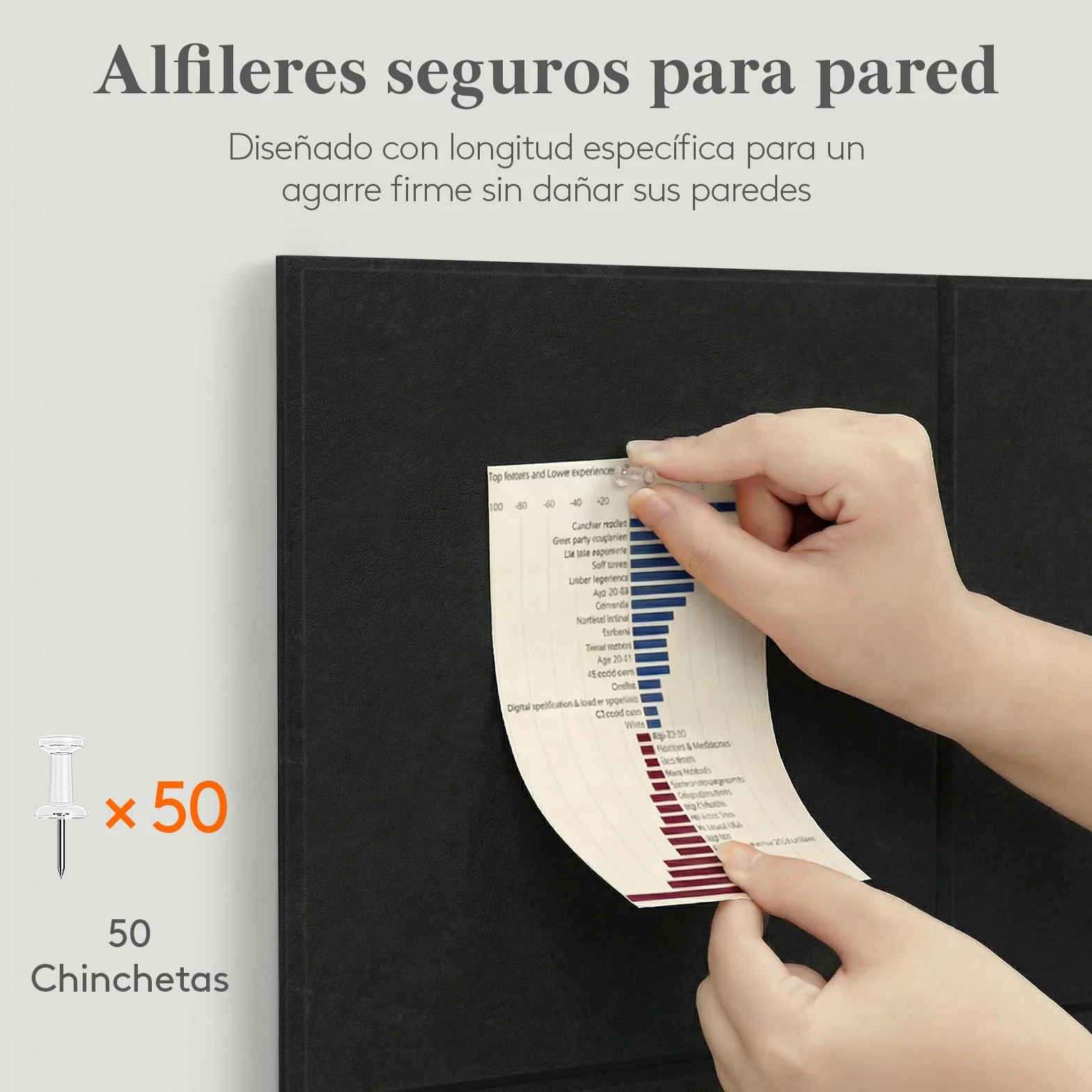 Lifewit Gran Tablero de Corcho Adhesivo 120x90 cm 12 Paquetes con 50 Pines
