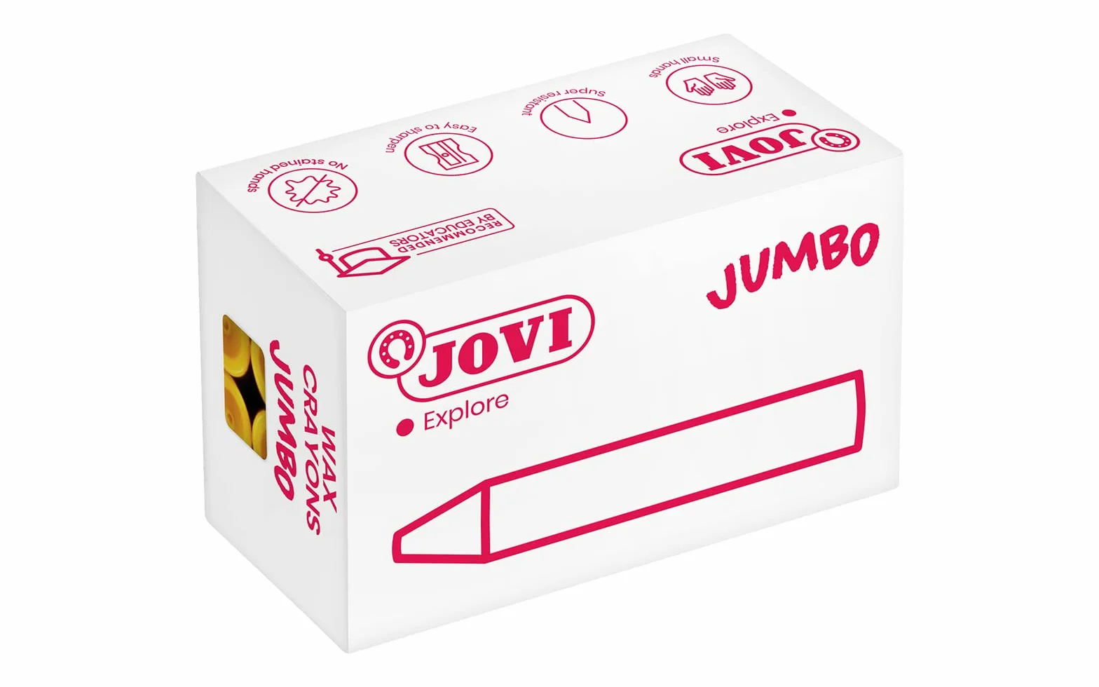 Jovicolor 980 Ceras naranja caja 12 unidades