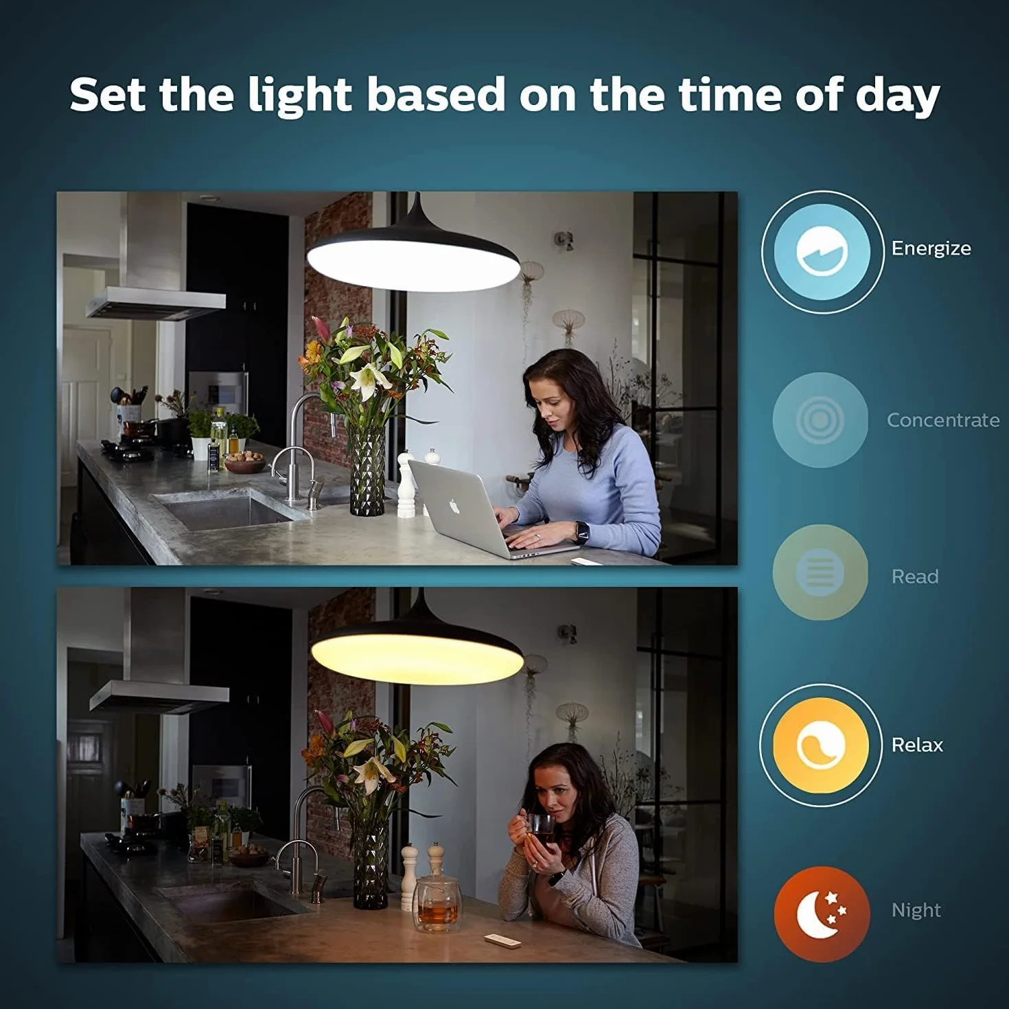 Philips Hue - Dimmer Switch, Regulador inteligente inalambrico para sistema iluminación Hue, para iluminación de interior, sala de estar, dormitorio.-