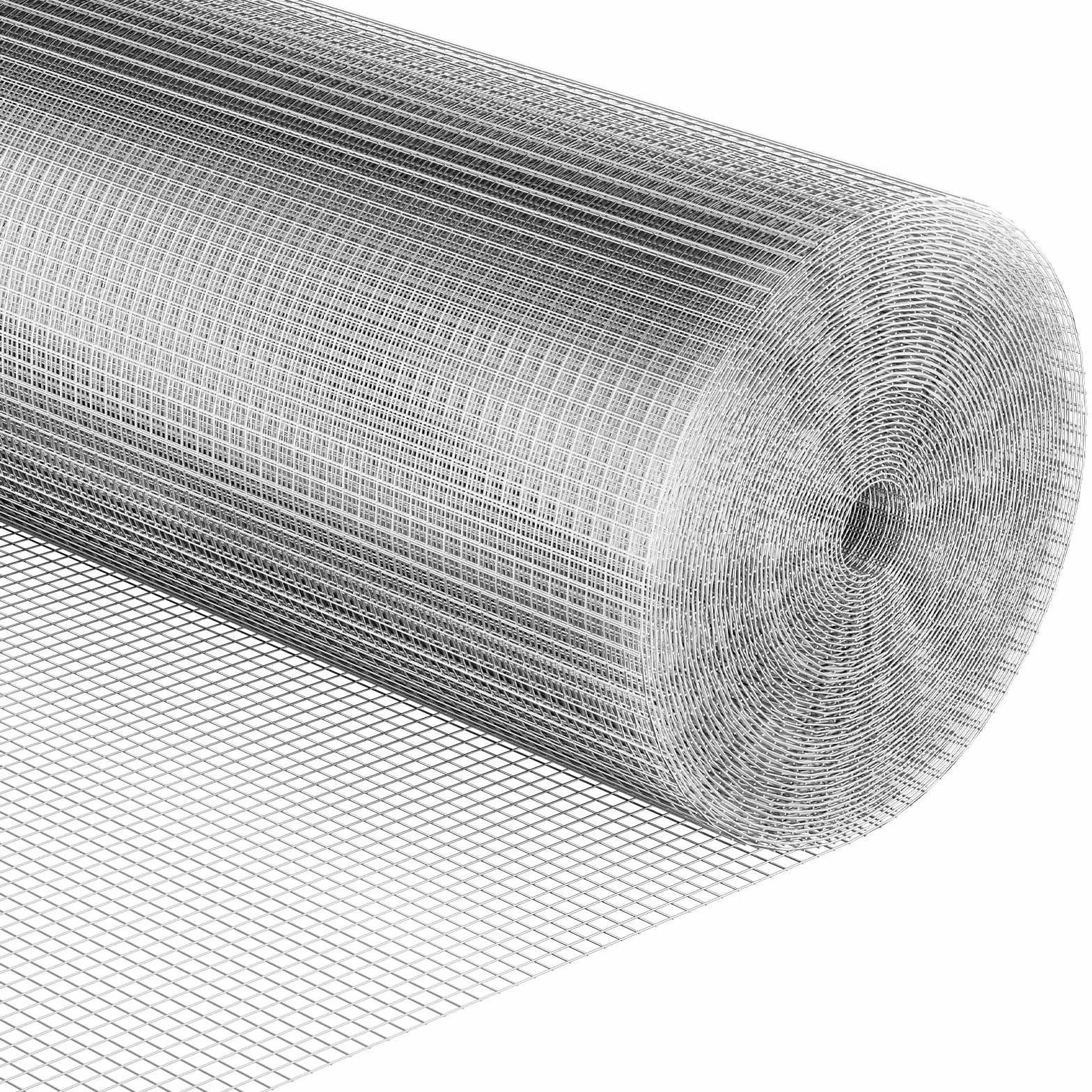 Malla de alambre galvanizado, 1 m × 10 m, malla de 6 mm, red para ratas y roedores, valla universal para camas elevadas, pollos, conejos, ardillas y ratones