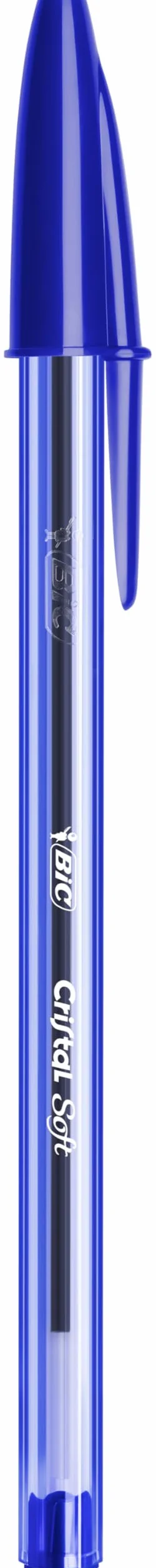 BIC Cristal Soft Bolígrafos Punta Media 1,2 mm Azul Caja 10