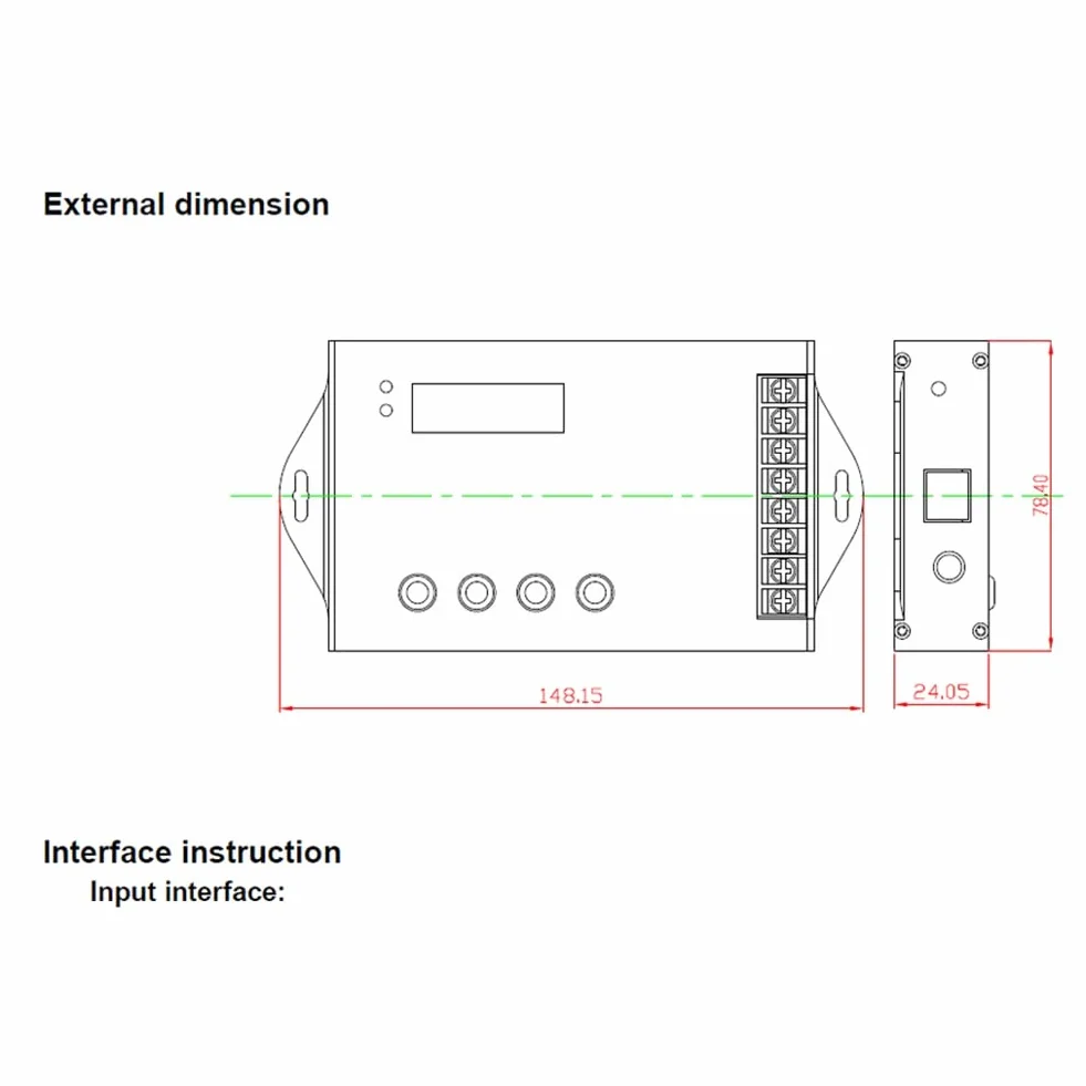 DC 12 V 24 V WiFi RGB Time Programable LED Controller TC421 5 canales 20 A ánodo común programable LED Strip Dimmer