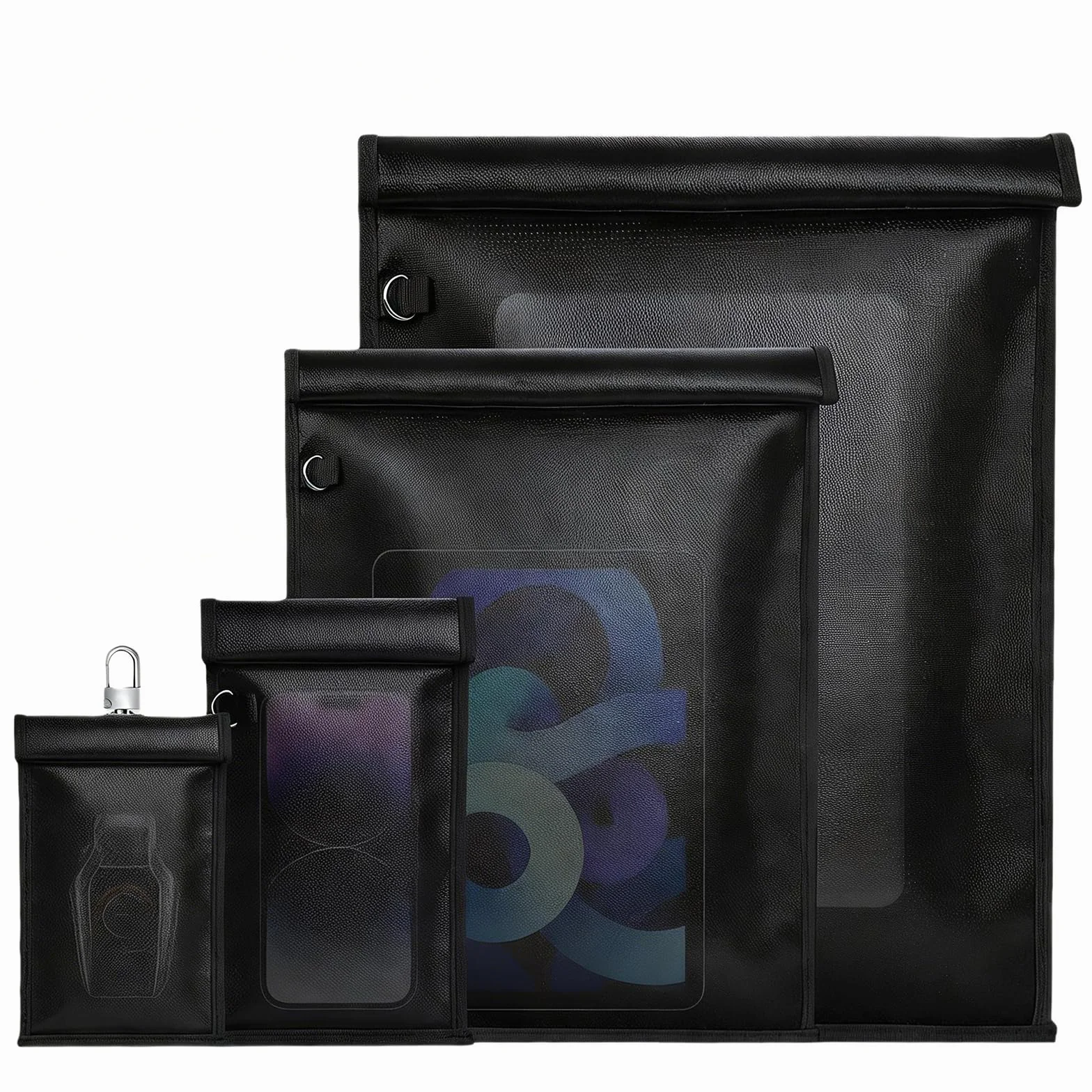 Faraday - Juego de 4 fundas para ordenador portátil, tableta, radio, llaves de coche